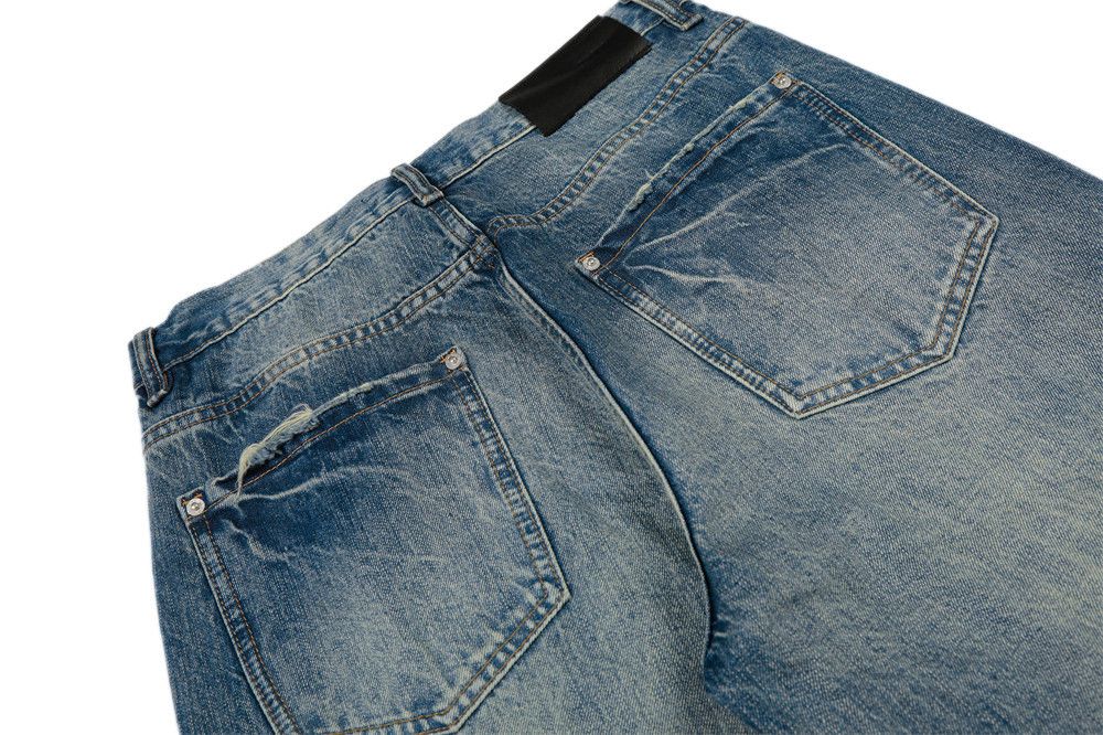 Vintage Men's Retro Casual Loose Distressed Washed Gradient Jeans Size US 32 / EU 48 - 5 Thumbnail