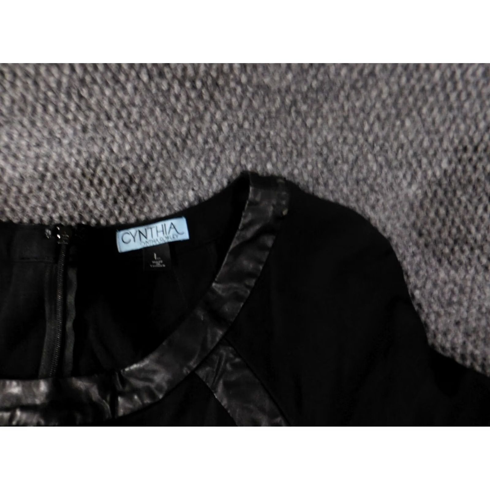 Cynthia Rowley Cynthia Rowley Dress Large black Womens A-line zip knee length lined stretch casual Size L / US 10 / IT 46 - 5 Thumbnail