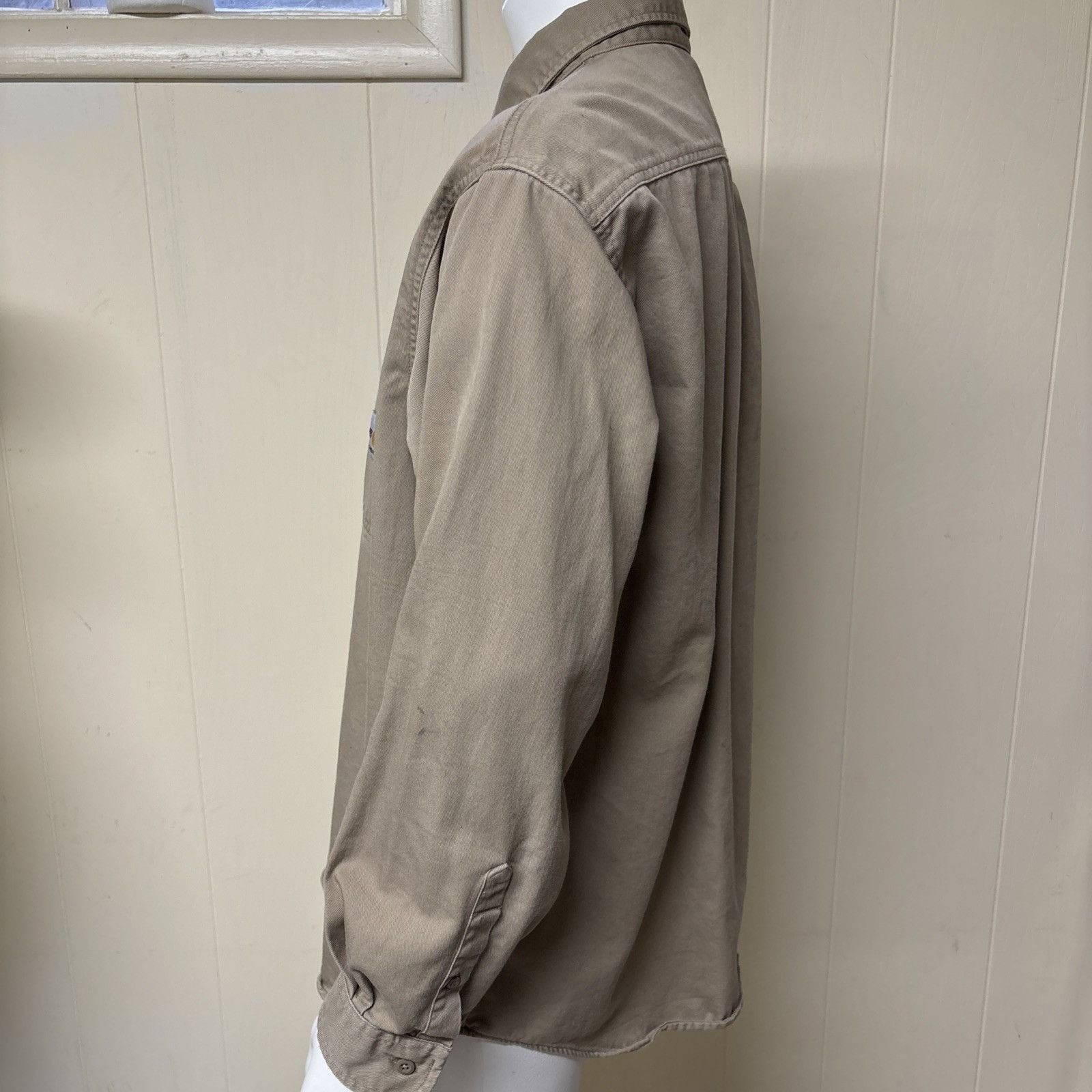 Carhartt Carhartt FR Shirt Mens 2XL Tan Flame Resistant Work Long Sle Size US XXL / EU 58 / 5 - 2 Thumbnail