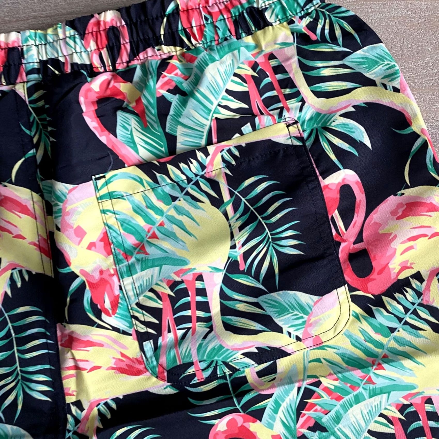 Vintage LRG Lifted Research Group Tropical Flamingo Shorts Mens Size M Size US 33 - 3 Thumbnail