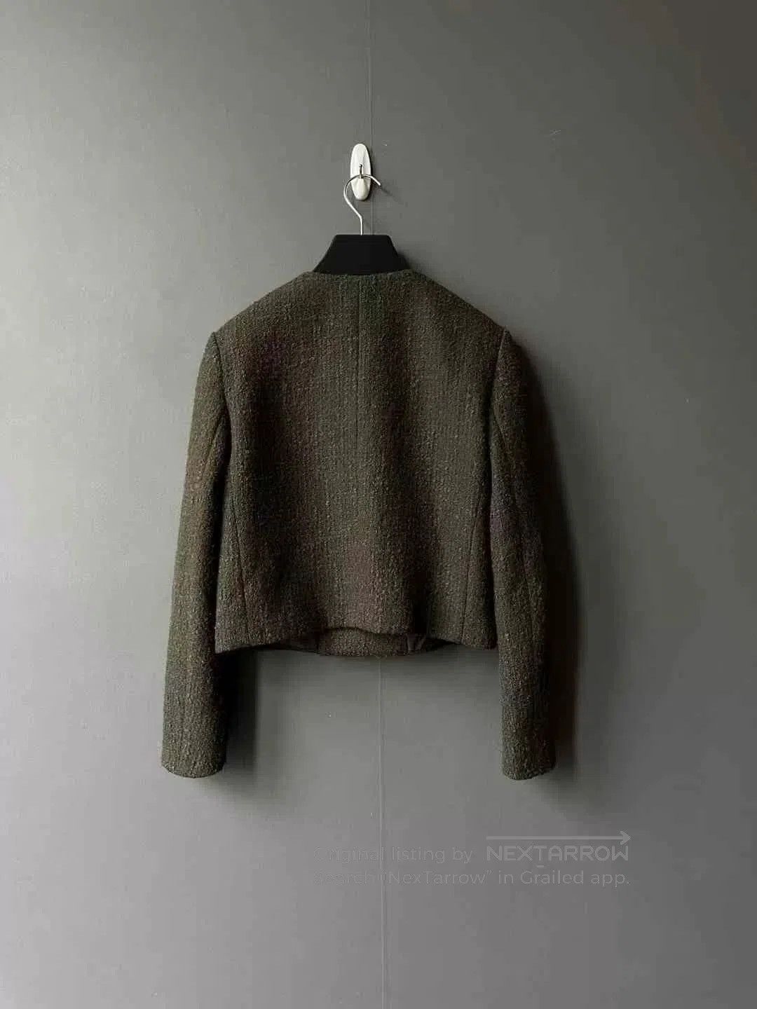 Celine celine green double-breasted wool coat. Size M / US 6-8 / IT 42-44 - 2 Thumbnail