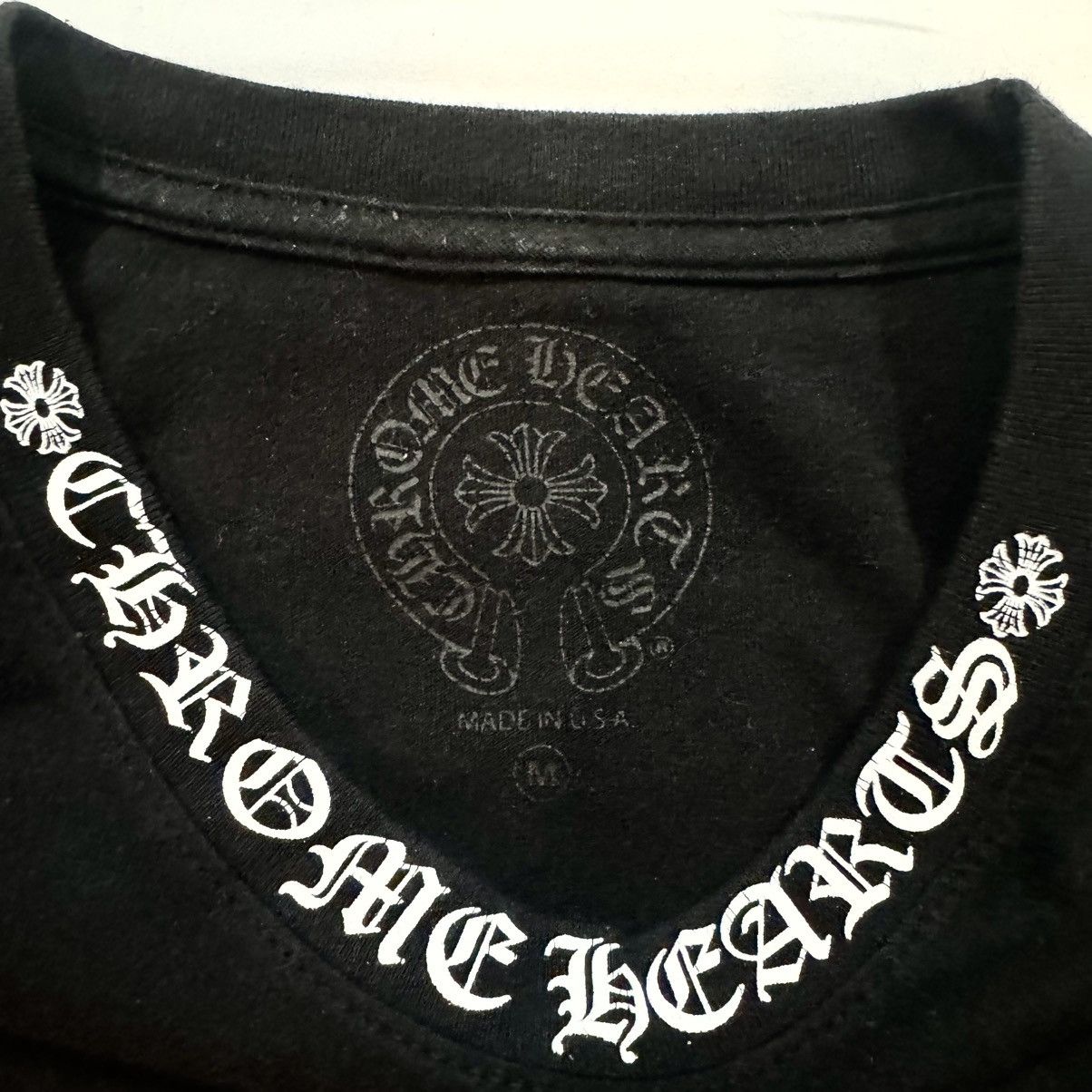 Chrome Hearts Chrome Hearts Neck Print Pocket Tee Size US M / EU 48-50 / 2 - 3 Thumbnail