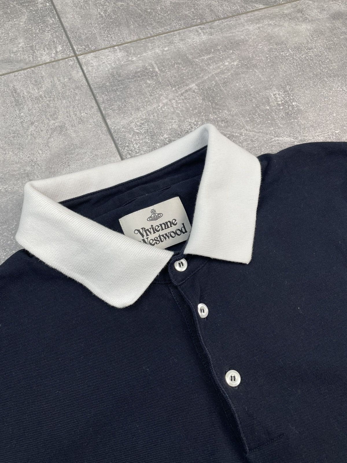 Vivienne Westwood Vivienne Westwood Polo T-shirt Navy Size US XXL / EU 58 / 5 - 4 Thumbnail