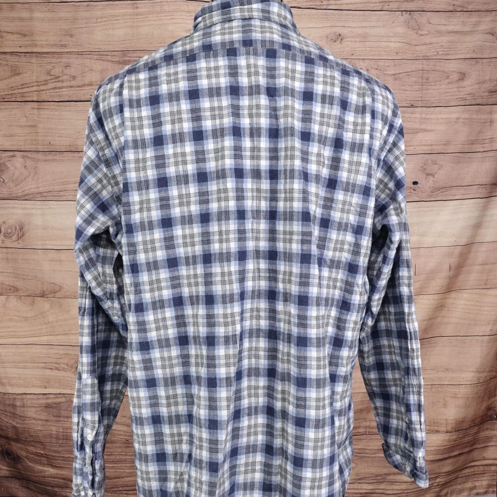 Cremieux Cremieux Shirt Mens XL Blue Plaid Long Sleeve Button-Down Casual Size US XL / EU 56 / 4 - 4 Thumbnail