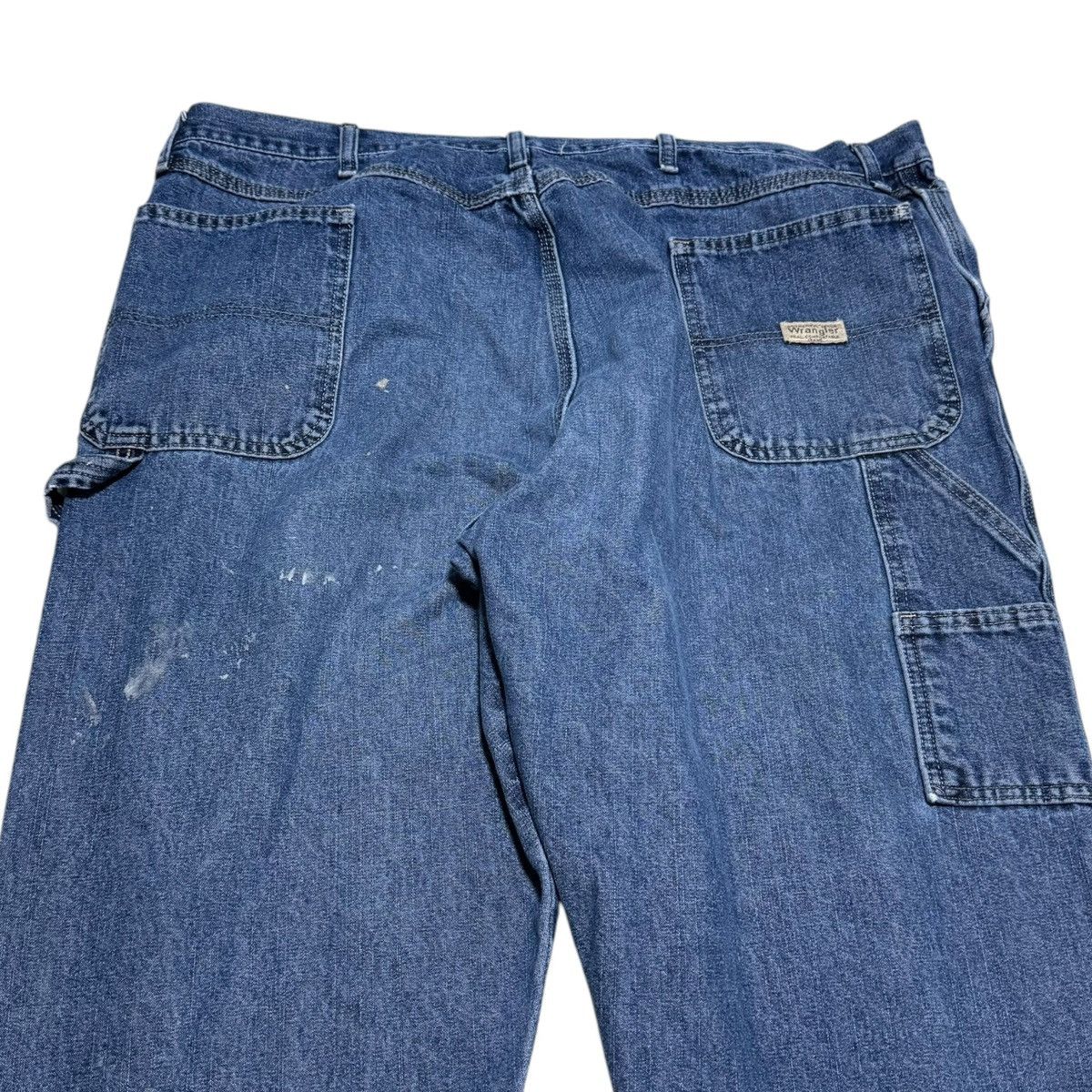 Vintage × Wrangler Wrangler 100% Cotton Paint Splatter Carpenter Jeans 44x32 Size US 44 / EU 60 - 4 Thumbnail