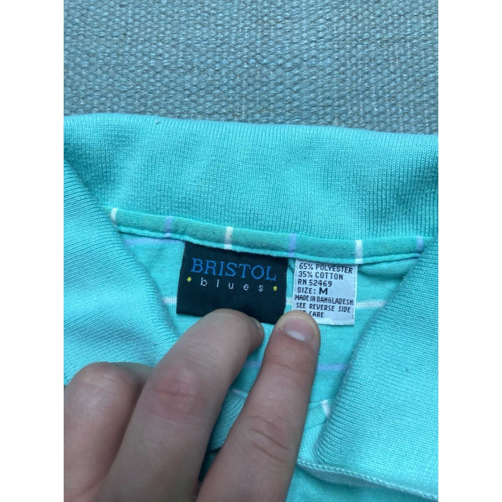 Vintage VINTAGE 80s 90s short sleeve polo shirt striped blue golf stained adult medium Nike Shirt Size US M / EU 48-50 / 2 - 5 Thumbnail