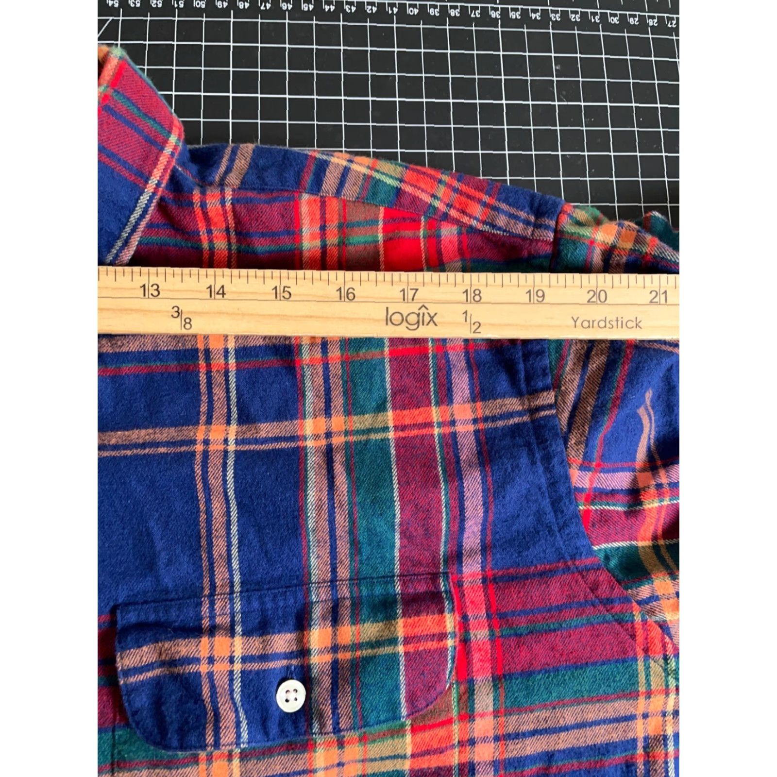 Ralph Lauren Ralph Lauren Flannel Work Shirt Men's XL Red Blue Plaid Workwear Polo Workshirt 90s Mens Size US XL / EU 56 / 4 - 7 Thumbnail