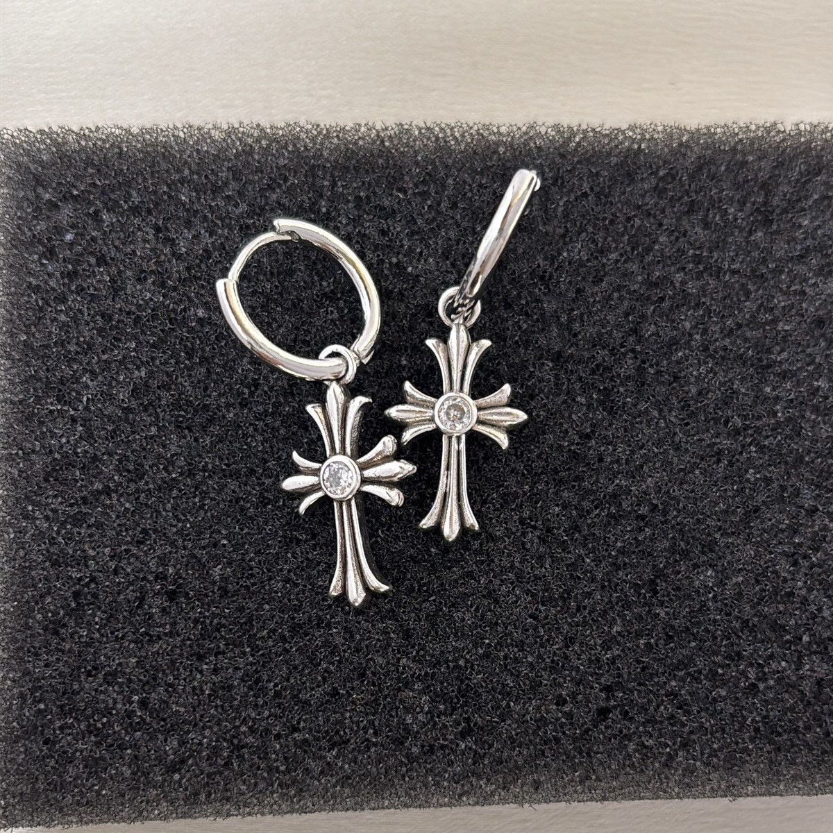 Other Cross Dangle Drop Earrings for Men Women Streetwear Size ONE SIZE - 3 Thumbnail