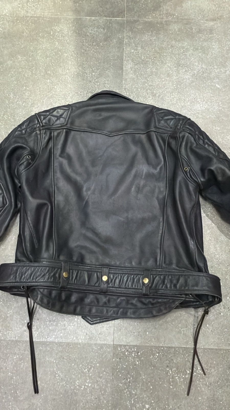Japanese Brand × Kadoya Kadoya evo diamond lattice cable stayed leather jacket Size US XXL / EU 58 / 5 - 20 Thumbnail