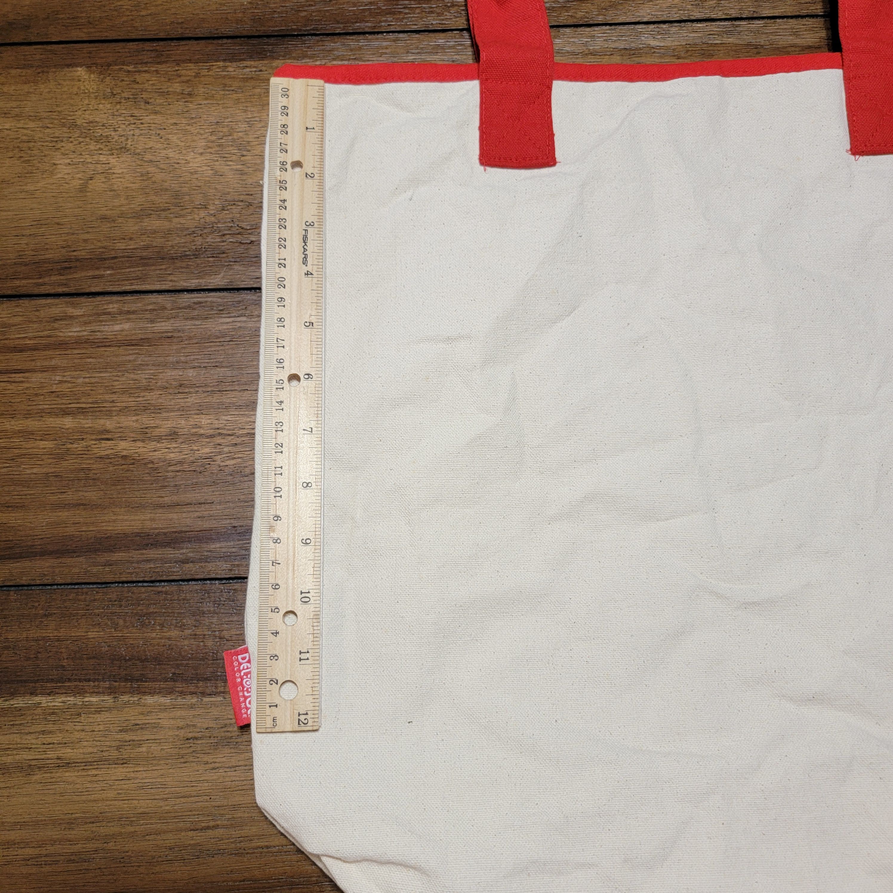 Other Del Sol Canvas Tote / Bag Large Logo Red Handles Size ONE SIZE - 7 Thumbnail