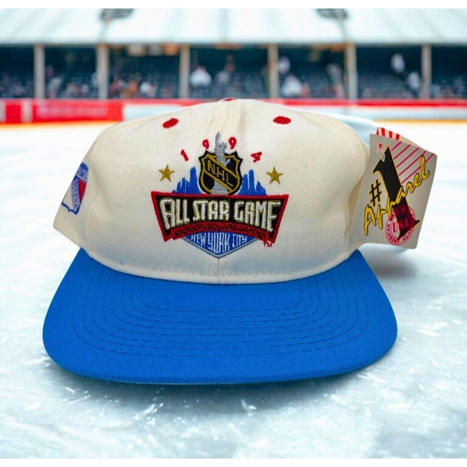 NHL New York Rangers #1 Apparel 1994 NHL All Star Game Snapback Size ONE SIZE - 2 Thumbnail