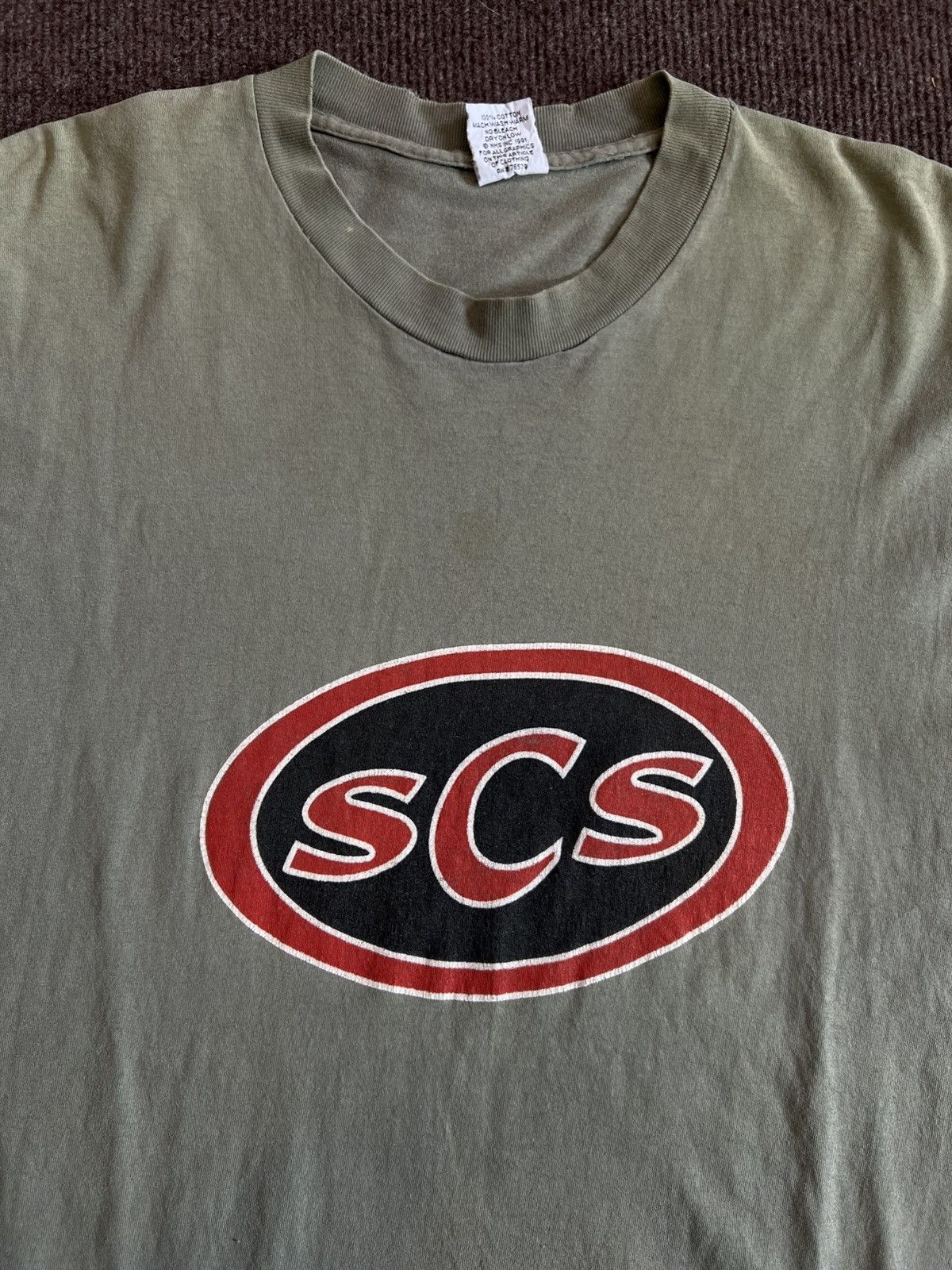 Santa Cruz Skateboards Vintage 90s Santa Cruz Skateboard "SCS" Logo T-Shirt XL Size US XL / EU 56 / 4 - 5 Thumbnail