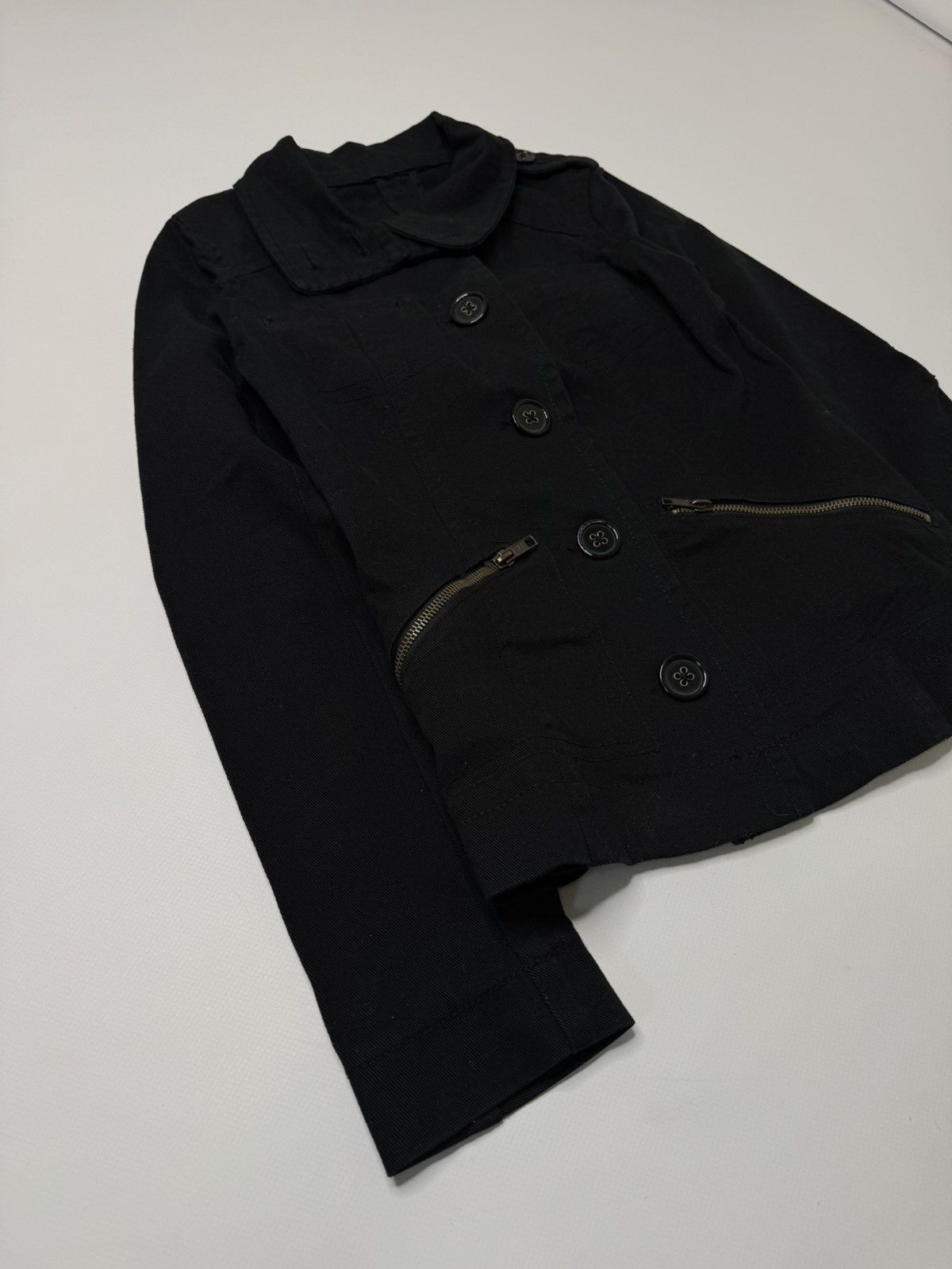 Vintage Vintage black avant garde jacket trench swag y2k 90s 00s lgb Size XS / US 0-2 / IT 36-38 - 3 Thumbnail