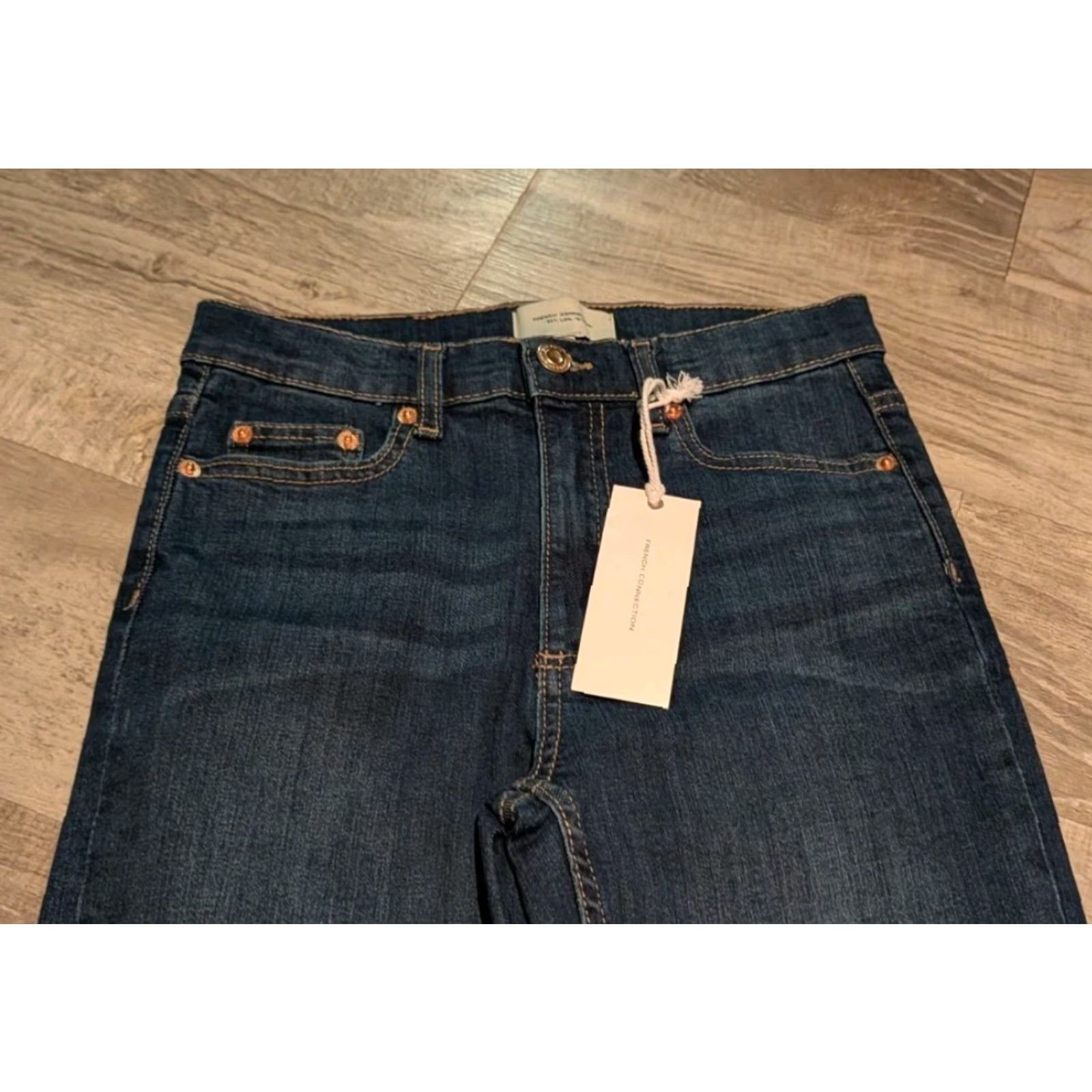 French Connection French Connection Jeans Skinny Jean Womens 6 Medium Blue 29.5in ZIP Button 5-Pocket Stretch Slim Reg Regular Modern Vintage Style 74STC Size 28" / US 6 / IT 42 - 3 Thumbnail