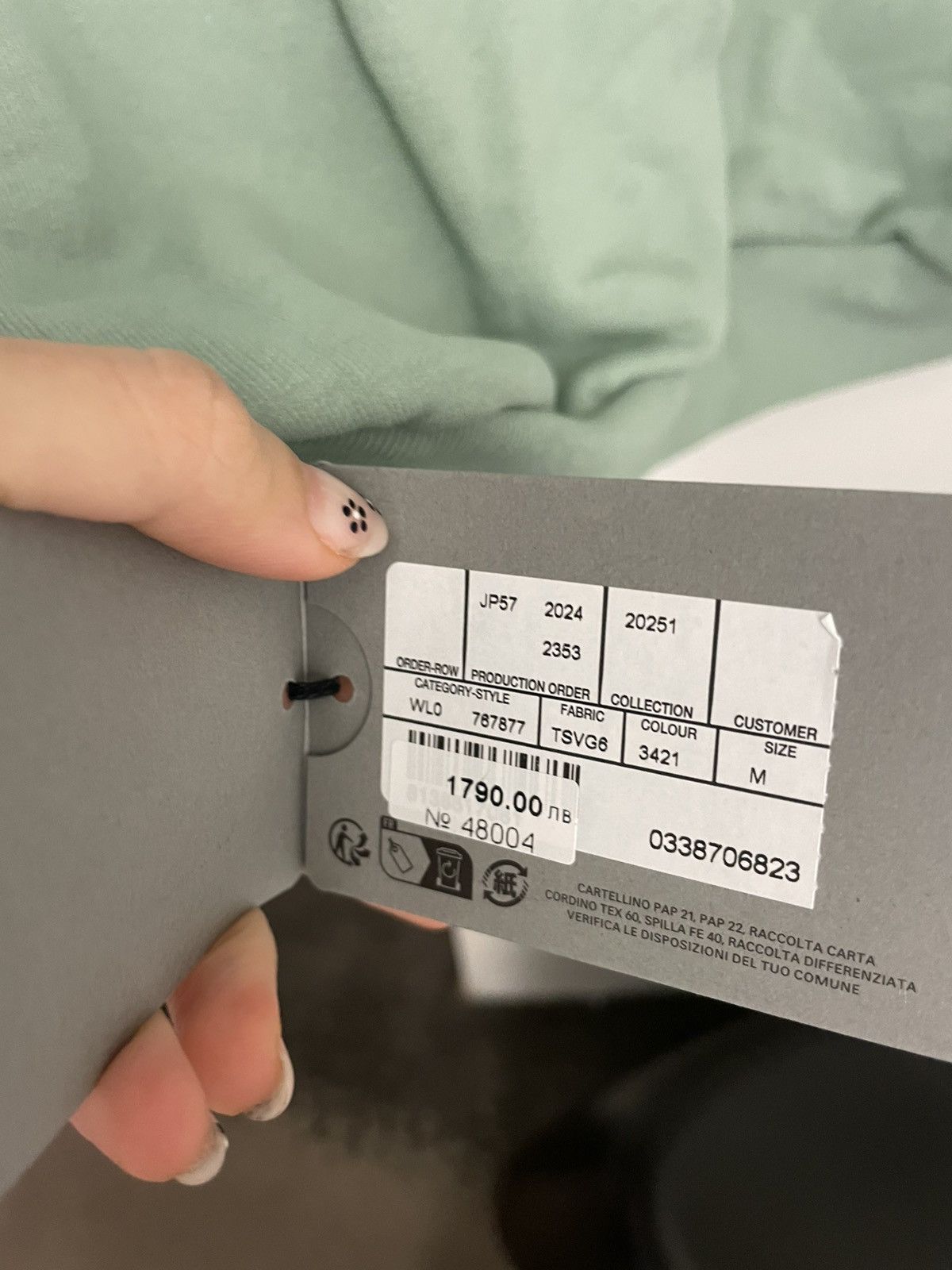 Balenciaga BACK REFLECTIVE HOODIE MEDIUM FIT IN SAGE GREEN Size US M / EU 48-50 / 2 - 3 Thumbnail