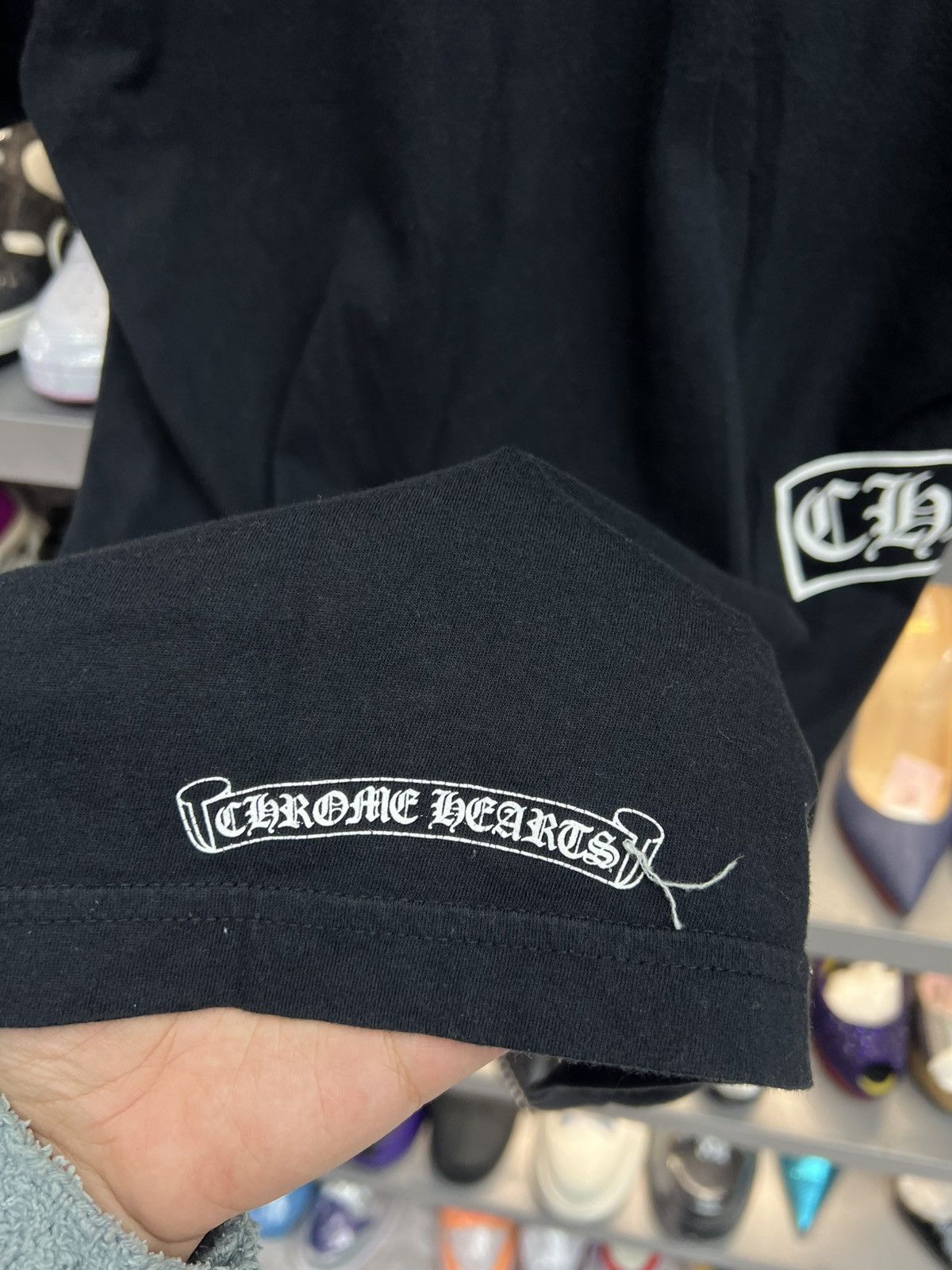 Chrome Hearts Chrome Hearts Side T Bar Black Tee Size US S / EU 44-46 / 1 - 10 Thumbnail