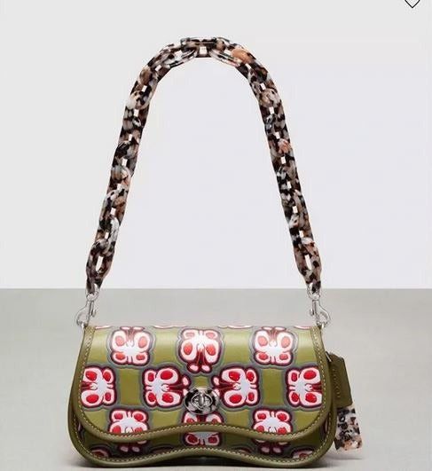 image of Coach Butterfly Print Wavy Coachtopia Bag New W/ Tags in Beige, Women's