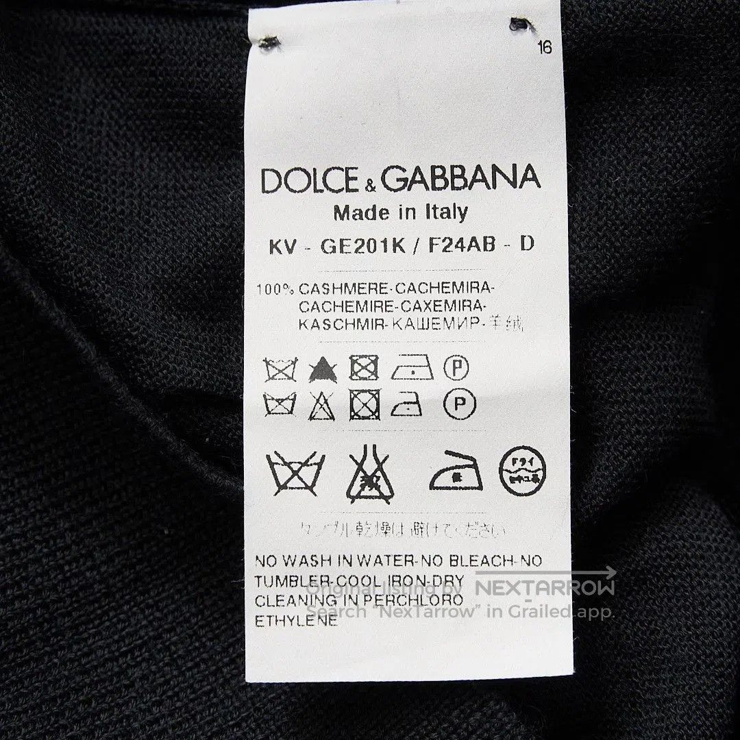 Dolce & Gabbana Dolce&Gabbana Men's Black V-Neck Knit Sweater. Size US S / EU 44-46 / 1 - 5 Thumbnail