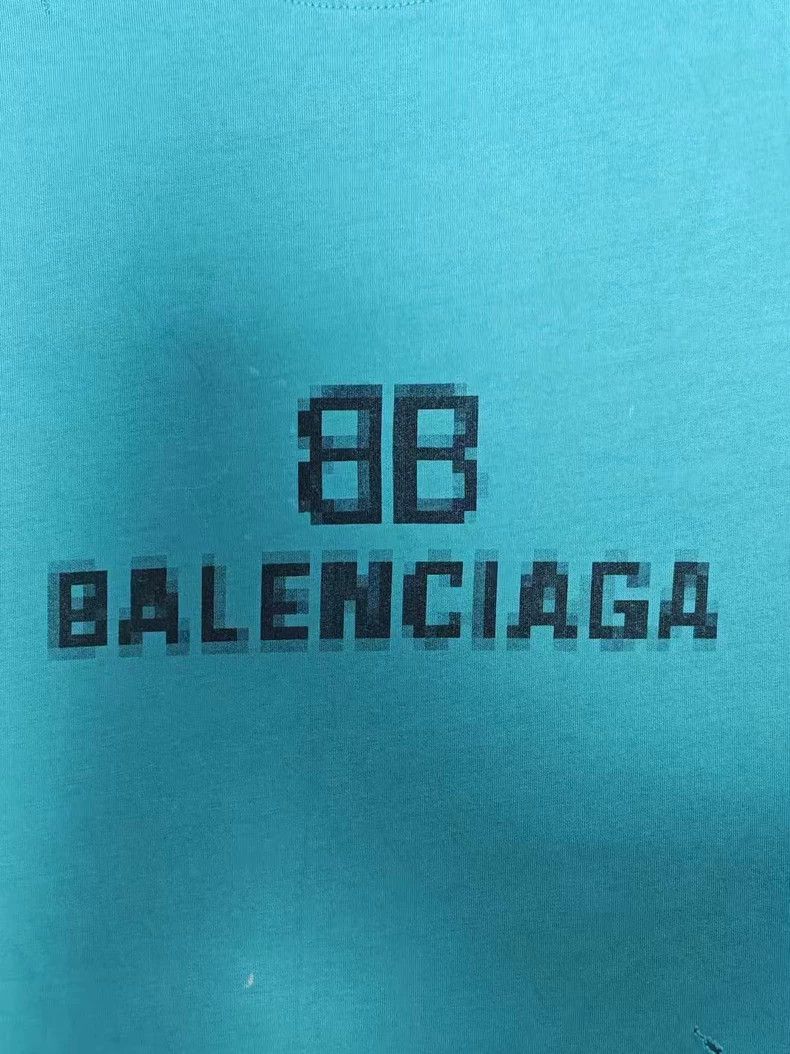 Balenciaga Balenciaga Mosaic blurred destruction made old short sleev Size US XS / EU 42 / 0 - 3 Thumbnail