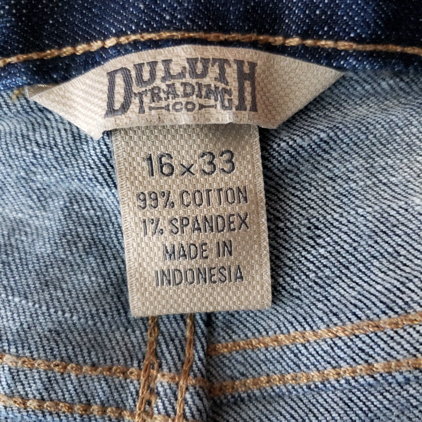 Vintage Duluth DuluthFlex Womens Jeans Relaxed Straight High Rise 16 Blue Denim Cotton Blend Zip Inseam 31.5 Inseam 31.5" Rise 11" Jeans Size 38" / US 16 / IT 52 - 6 Thumbnail