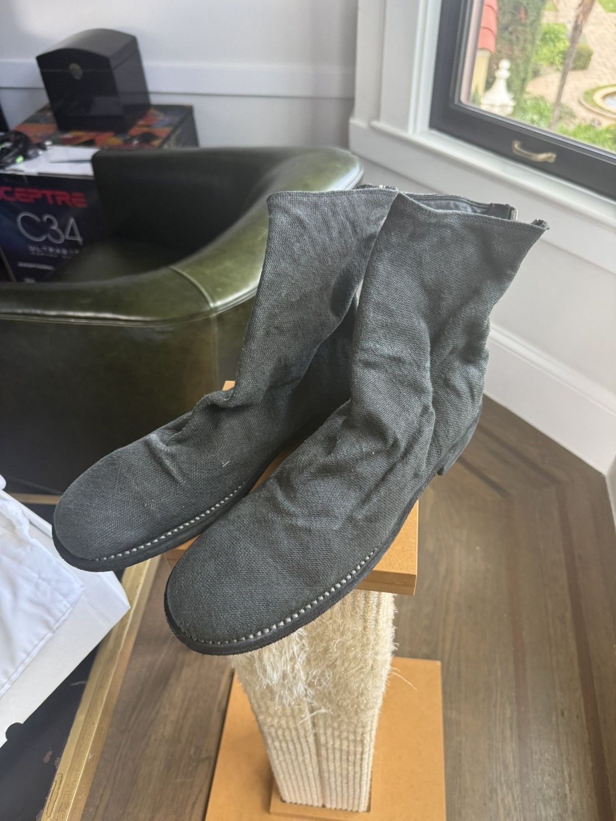 Guidi GUIDI 986 back zips Linen over Leather BNIB Size US 9 / EU 42 - 12 Thumbnail