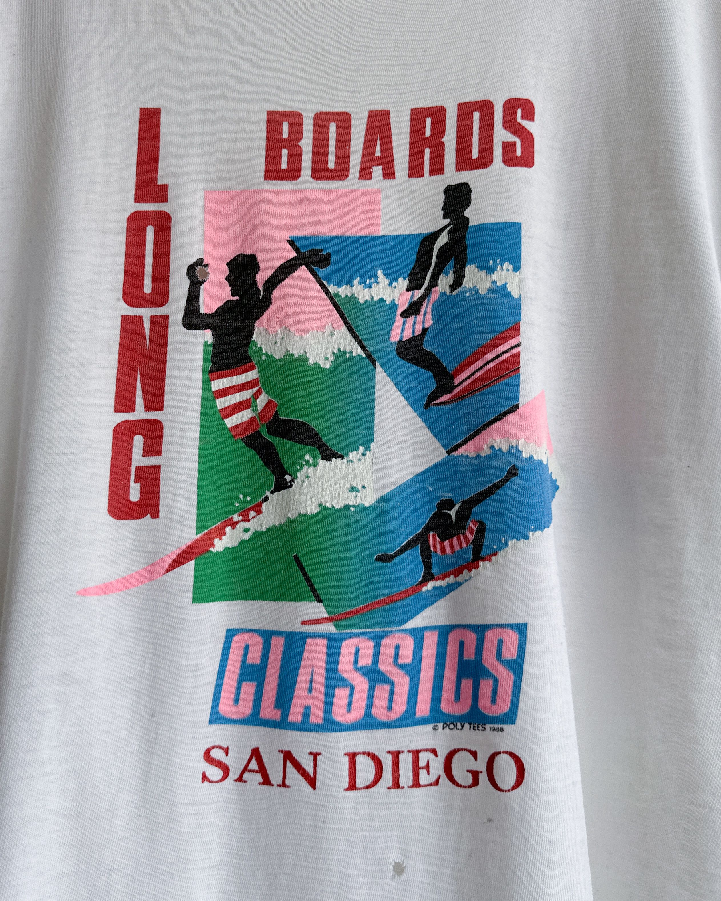 Vintage Vintage 1980s Poly Tees San Diego T Shirt Men's L Surf Style Size US L / EU 52-54 / 3 - 2 Thumbnail