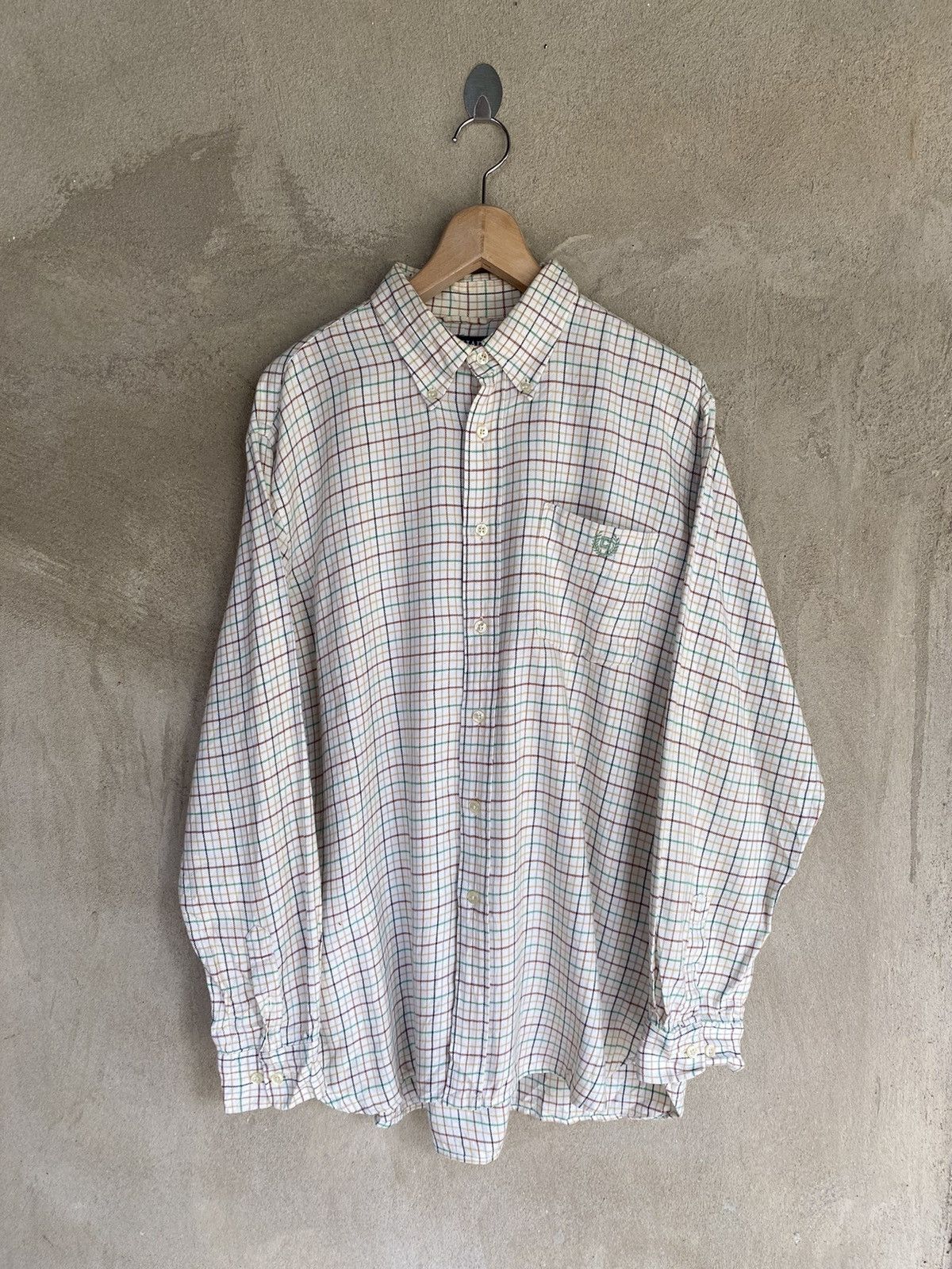 Chaps Vintage Chaps Plaid Tartan Flannel Shirt Button Up Size US XL / EU 56 / 4 - 2 Thumbnail