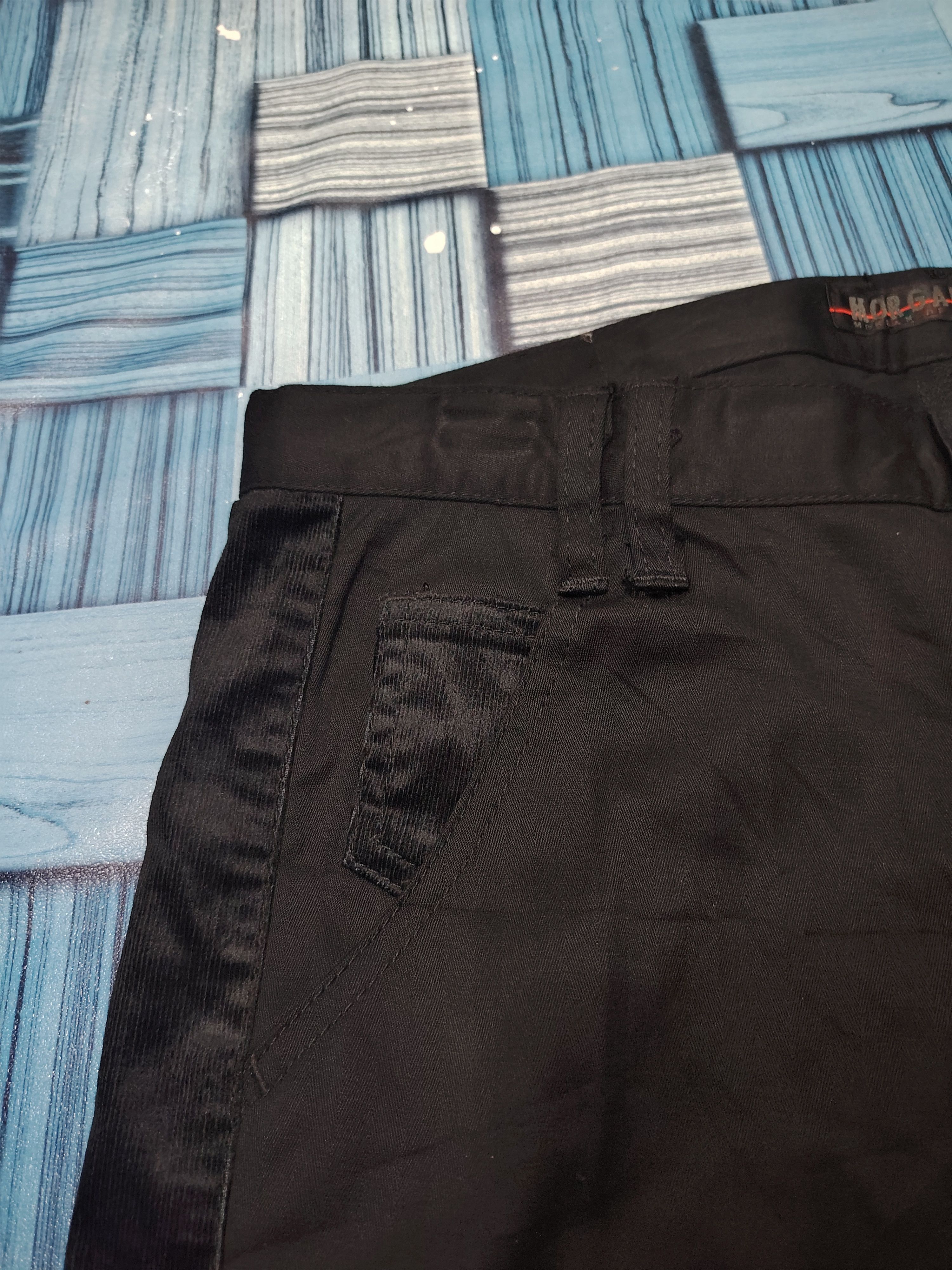 Morgan Homme Japanese Morgan Homme Lining Corduroy Black Pants Size US 31 - 7 Thumbnail