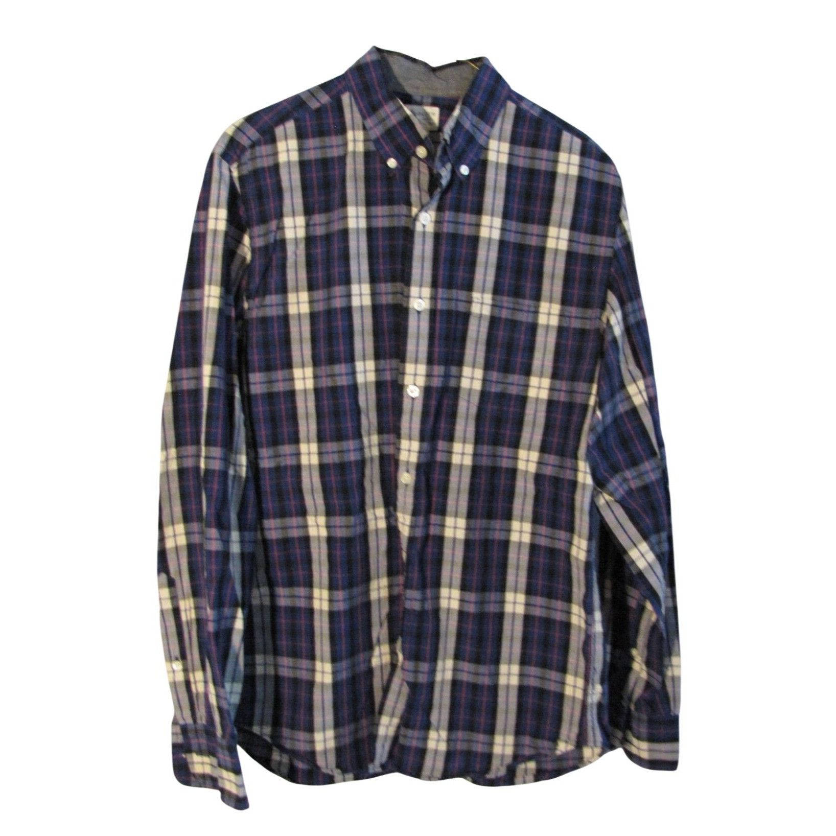 J.Crew J. Crew M Shirtings Washed Tartan Purple Plaid Button Down S Size US M / EU 48-50 / 2 - 1 Thumbnail