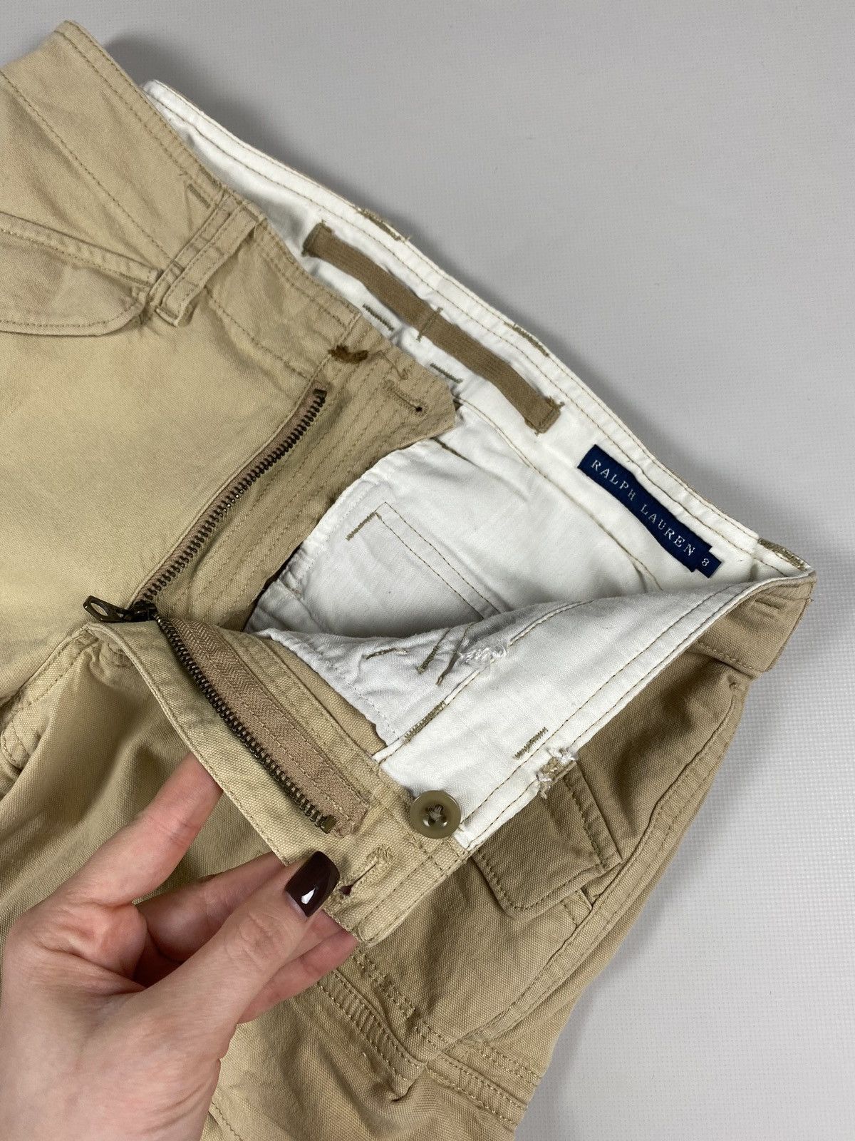 Ralph Lauren × Vintage Ralph Lauren vintage military style cargo pants trousers Size 30" / US 8 / IT 44 - 12 Thumbnail