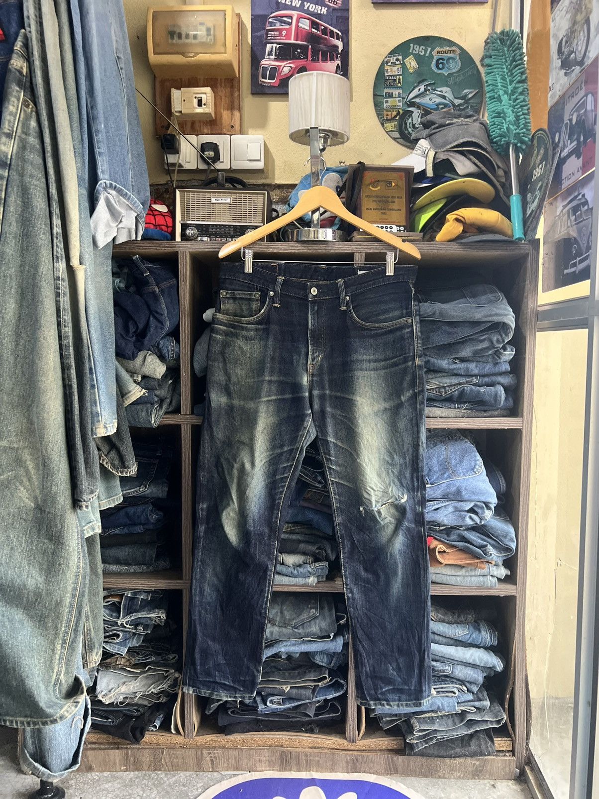 🔥Vintage Edwin Flared Distressed Denim