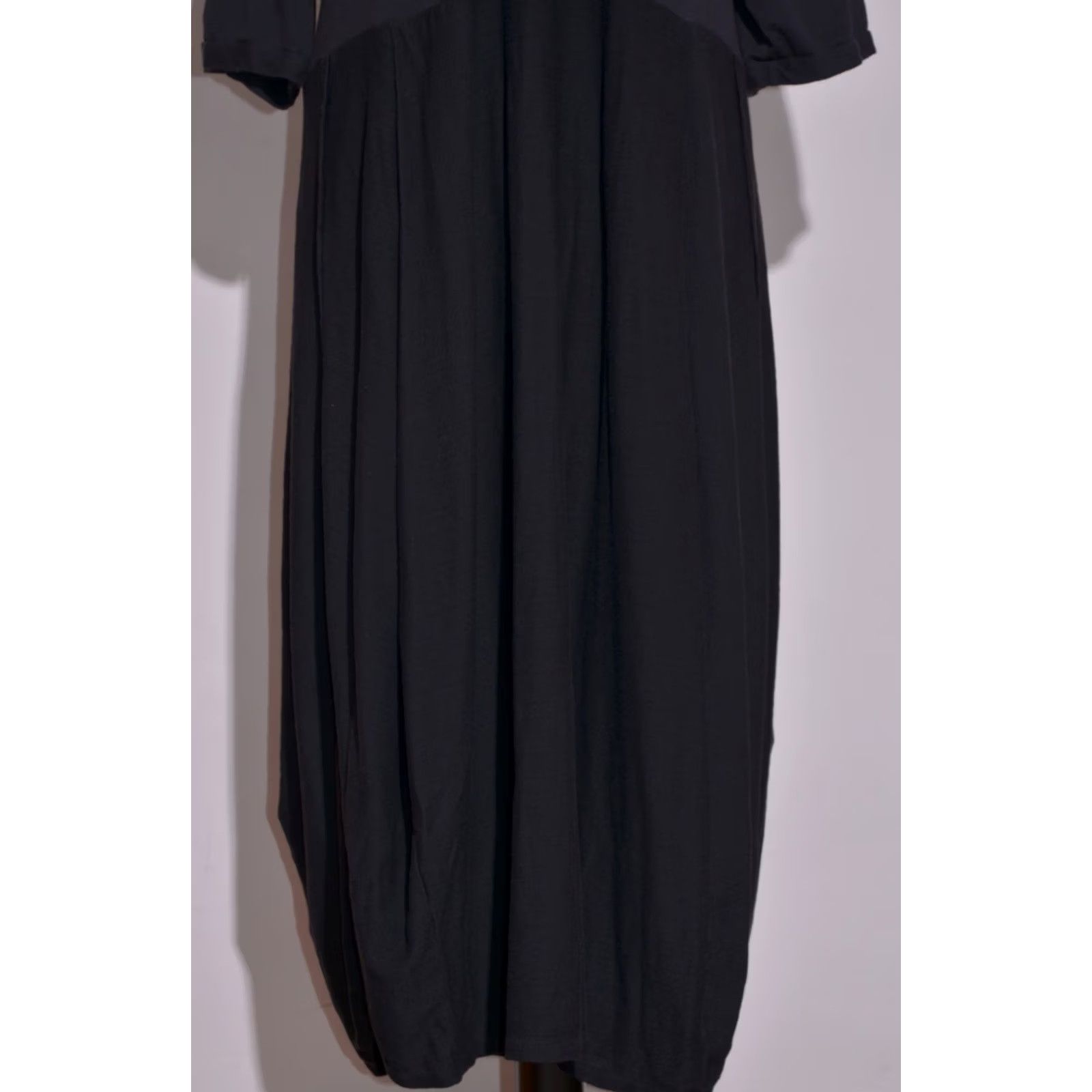 Vintage Transit Par Such Womens Black Maxi Dress Long Sleeve Stretch Made in Italy Sz 4 Size S / US 4 / IT 40 - 3 Thumbnail