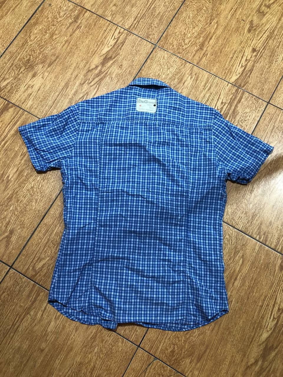Dolce & Gabbana Dolce & Gabanna Classic Checked Short Sleeve Shirt Size US XL / EU 56 / 4 - 7 Thumbnail