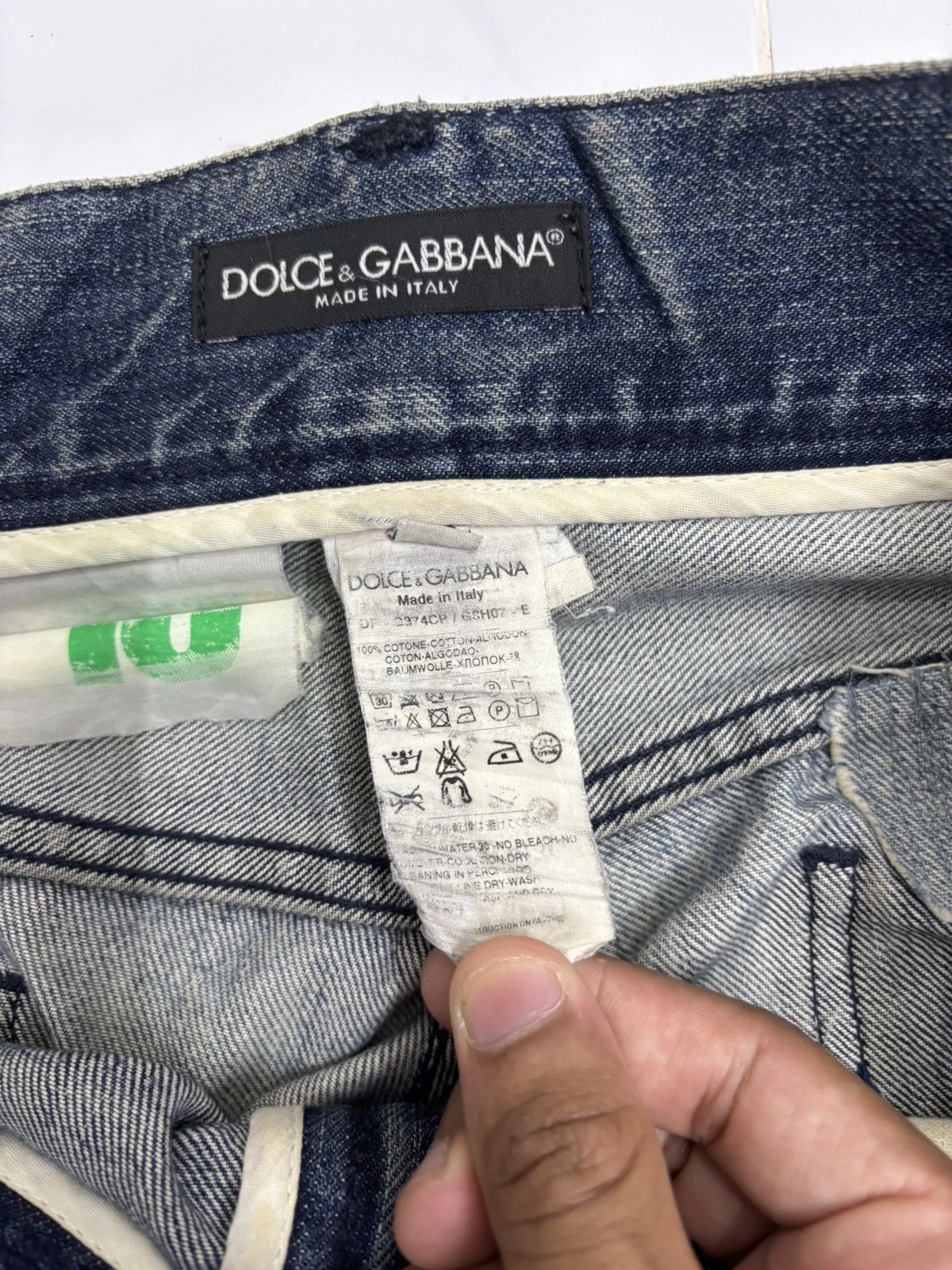 Dolce & Gabbana 🔥DOLCE & GABBANA THRASHED REPAIRED JEANS Size US 36 / EU 52 - 12 Thumbnail
