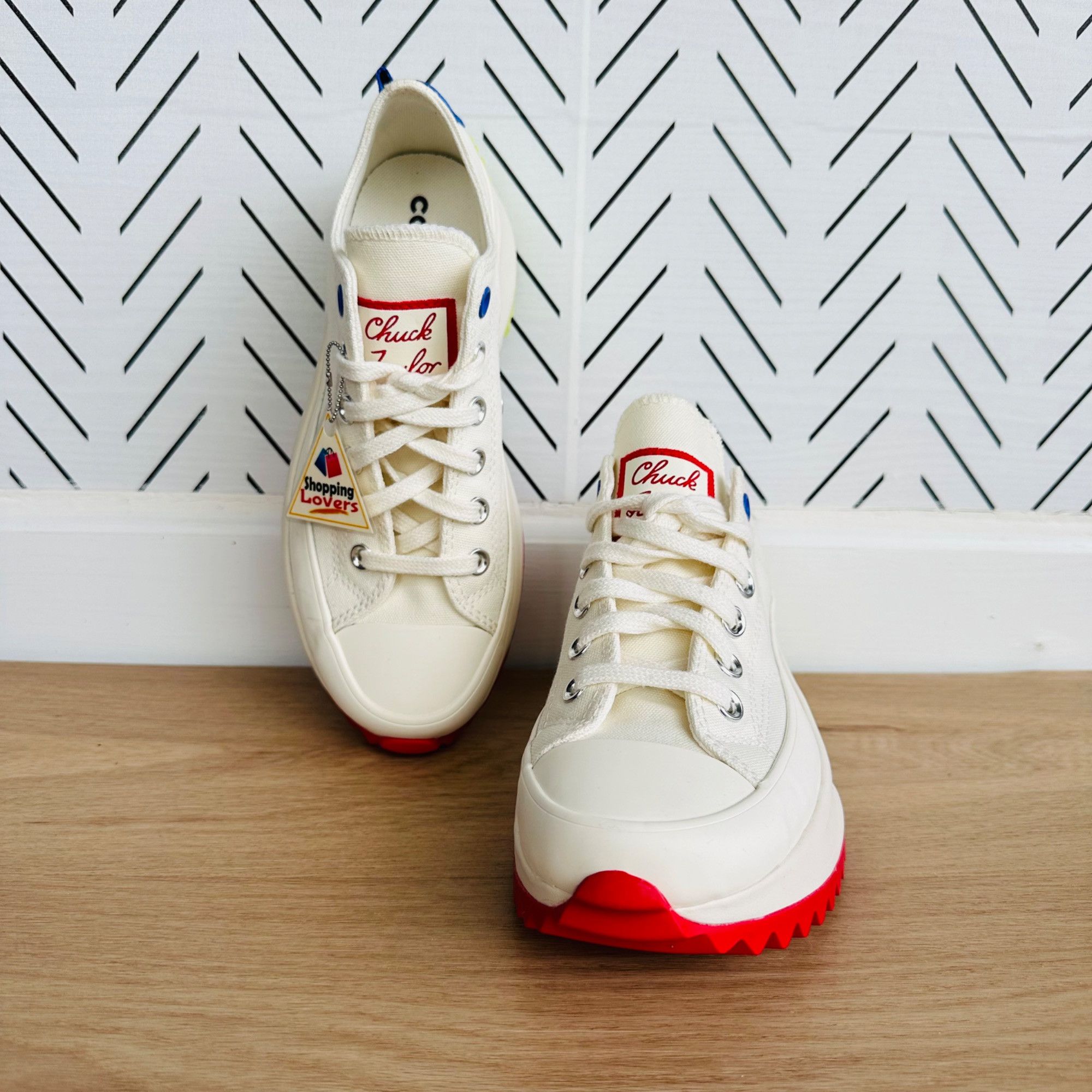 Converse 🤩7.5 Women Shoes CONVERSE RUN STAR HIKE PLATFORM LOW Beige Size US 7.5 / IT 37.5 - 12 Thumbnail