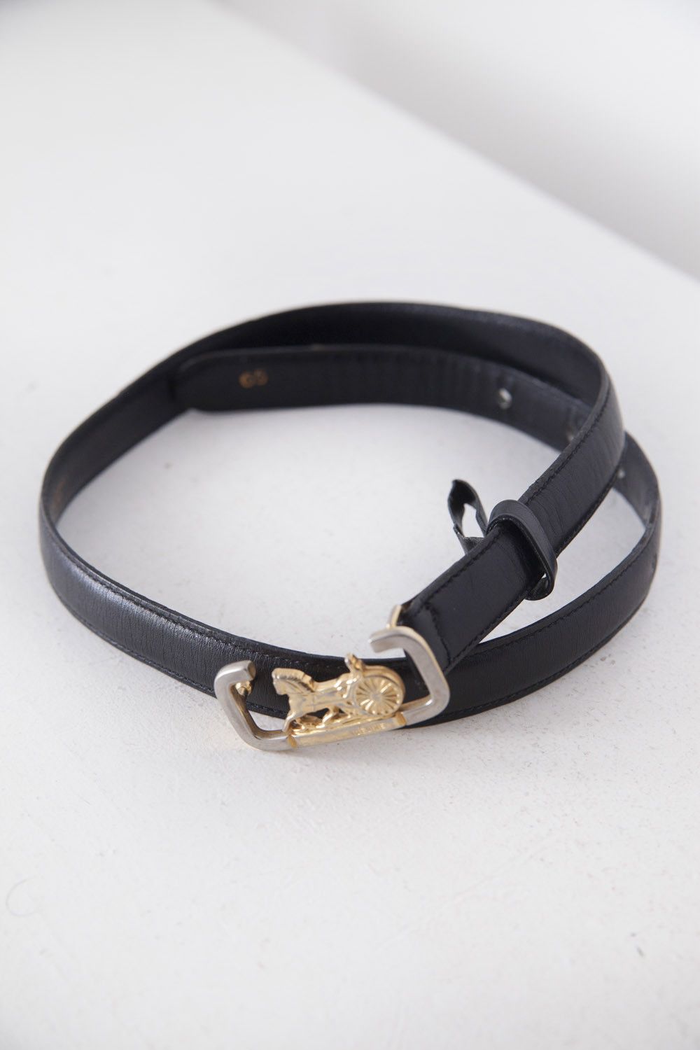 Vintage 1980's micro carriage Céline belt