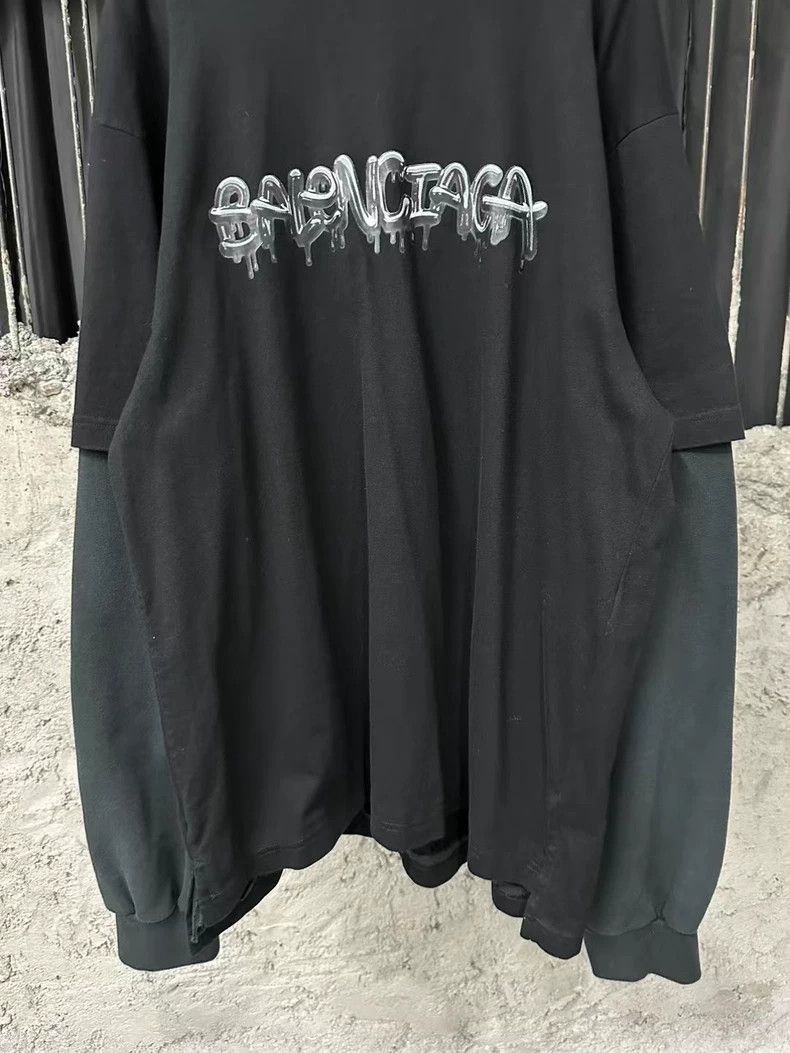 Balenciaga Balenciaga Candy Logo Fake Two-Piece Long Sleeve Size US S / EU 44-46 / 1 - 4 Thumbnail