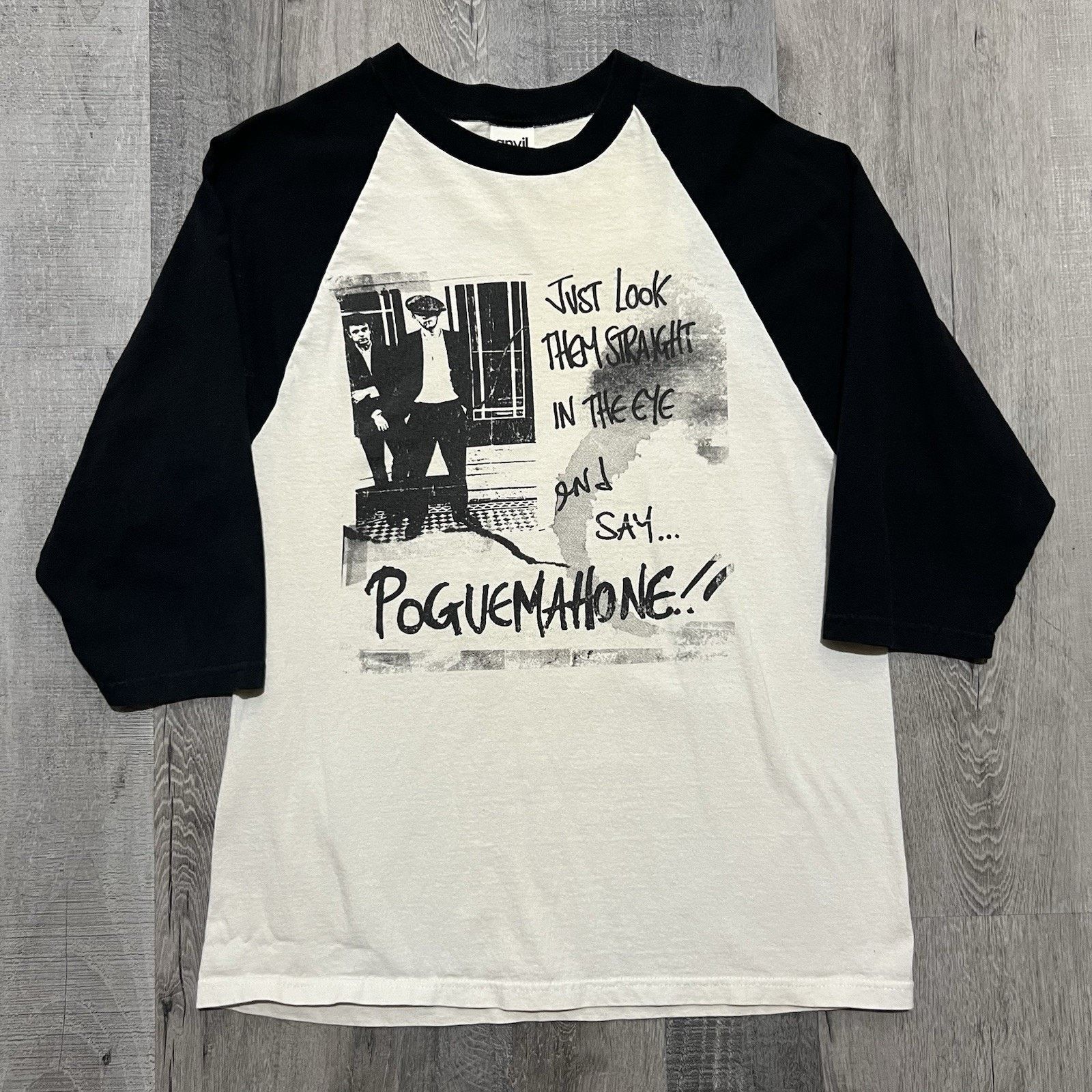 Anvil The Pogue Straight In The Eye And Say POGUE MAHONE Band Tee Size US M / EU 48-50 / 2 - 1 Thumbnail