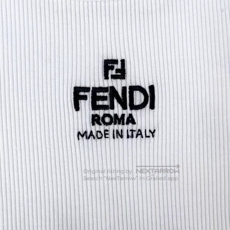 Fendi Fendi White embroidery, knitted vest Size XS / US 0-2 / IT 36-38 - 4 Thumbnail