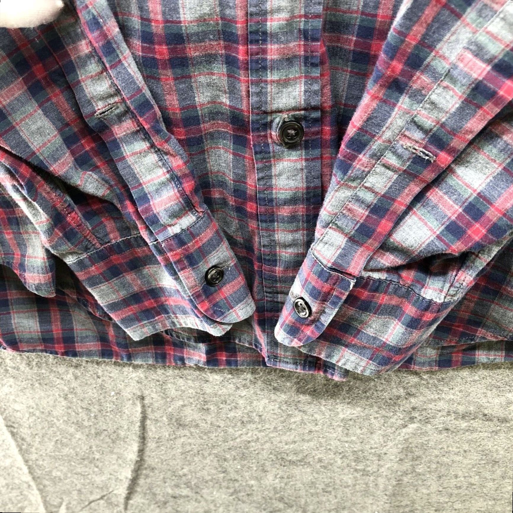 J.Crew J. Crew Mens Shirt Extra Large XL Navy Red Plaid Cotton Size US S / EU 44-46 / 1 - 6 Thumbnail