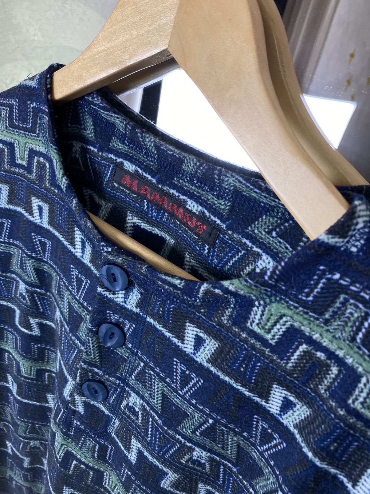 Mammut Mammut Vintage TECNOPILE Geometric Fleece | Retro Outdoor Size US L / EU 52-54 / 3 - 2 Thumbnail