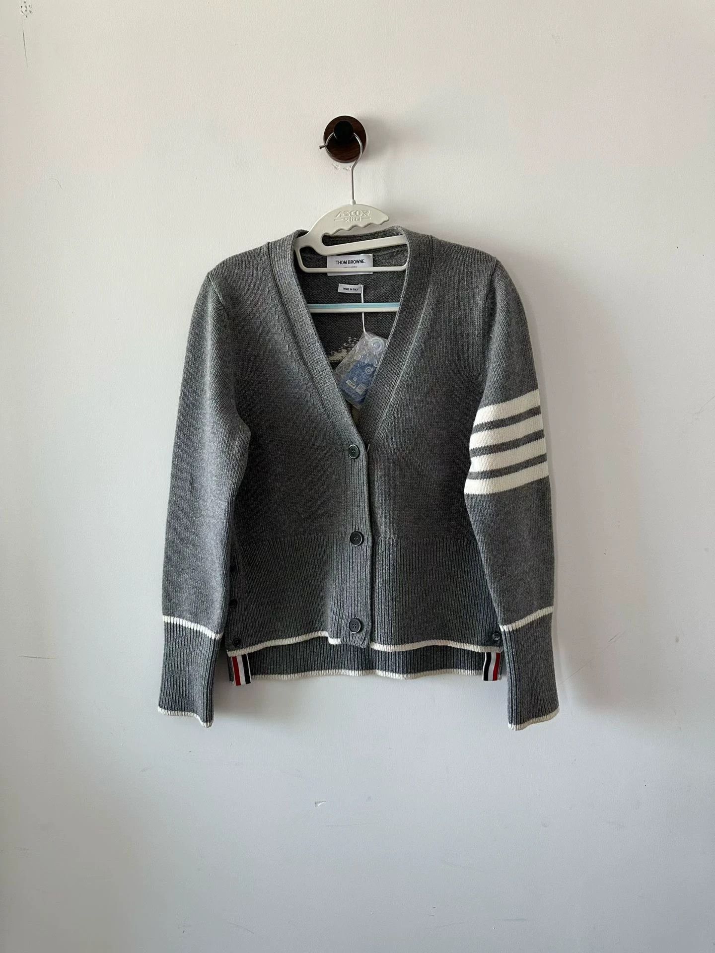 Thom Browne Thom Browne Sailboat Wool Cardigan Size 40 Size US XXS / EU 40 - 1 Thumbnail