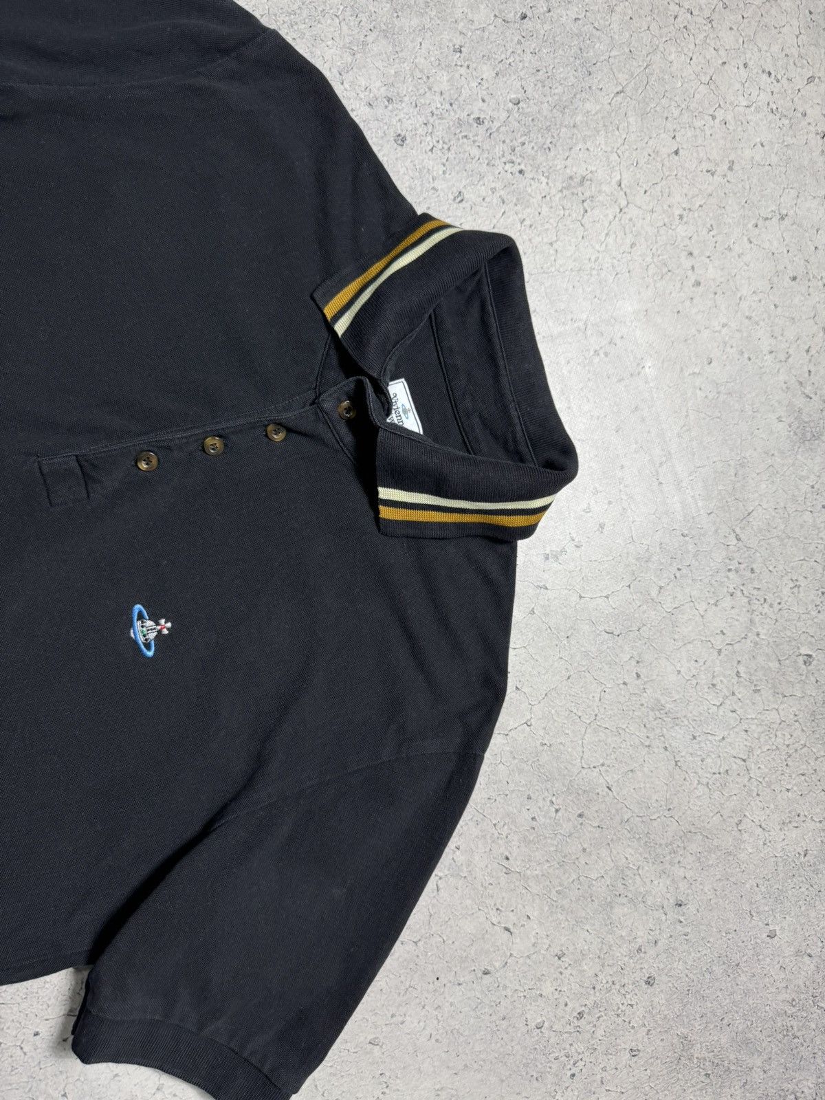 Vivienne Westwood Vivienne Westwood Luxury Polo Shirt Black Size XL Size US XL / EU 56 / 4 - 4 Thumbnail