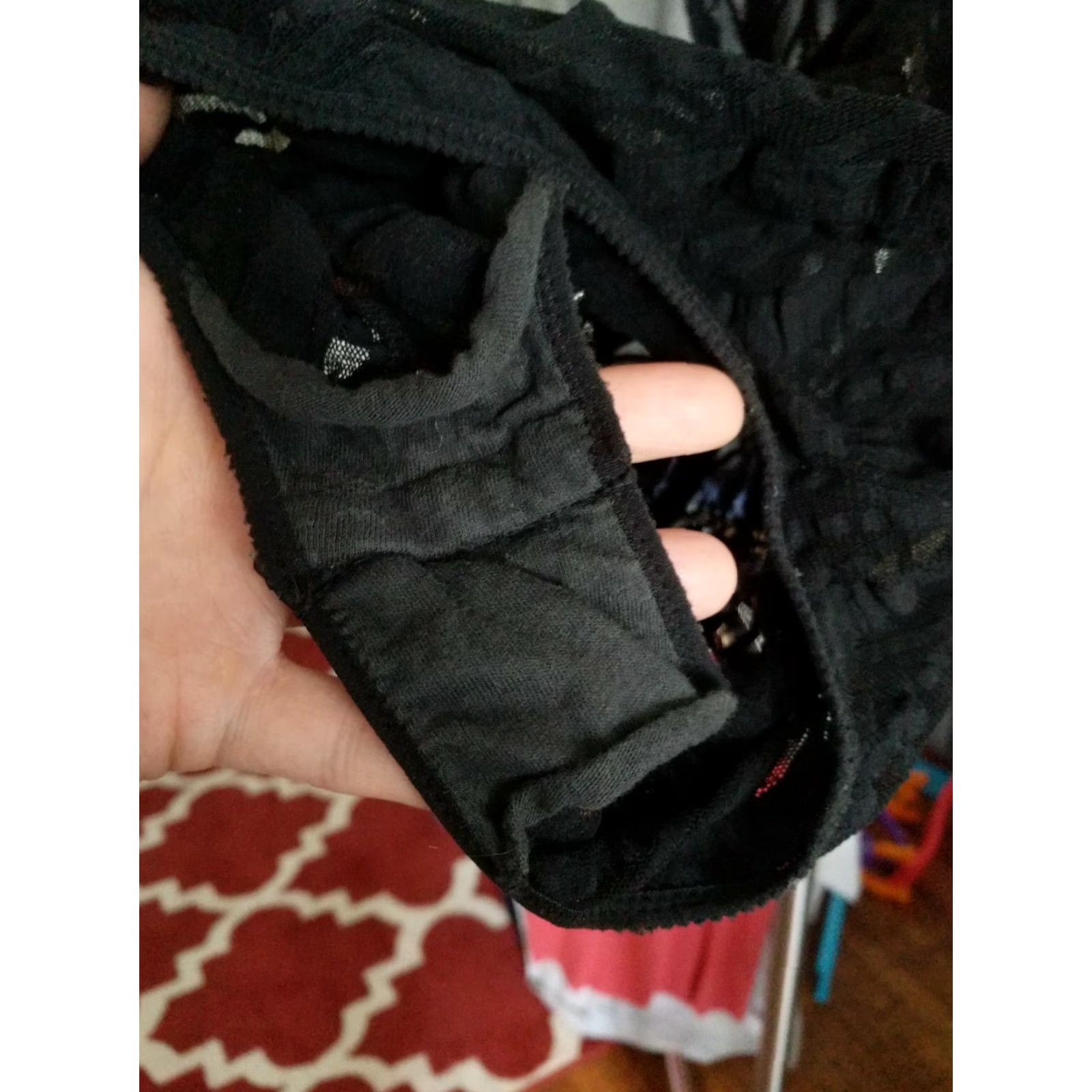 Calvin Klein VINTAGE Calvin Klein Lace Teddy Lingerie Made USA Nylon Black L Size Large Womens USA Lace Intimates One Piece Size ONE SIZE - 4 Thumbnail