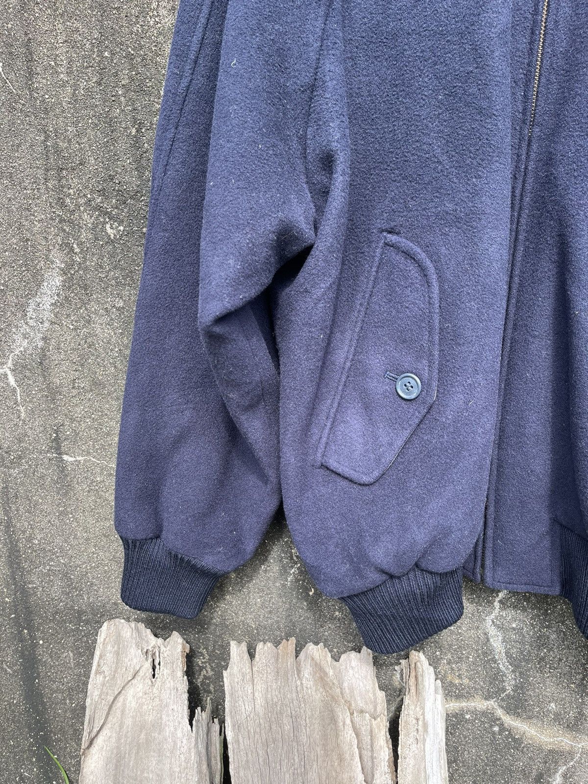 Christian Dior Monsieur Rare Vintage Christian Dior Sports Navy Wool Bomber Jacket Size US L / EU 52-54 / 3 - 6 Thumbnail