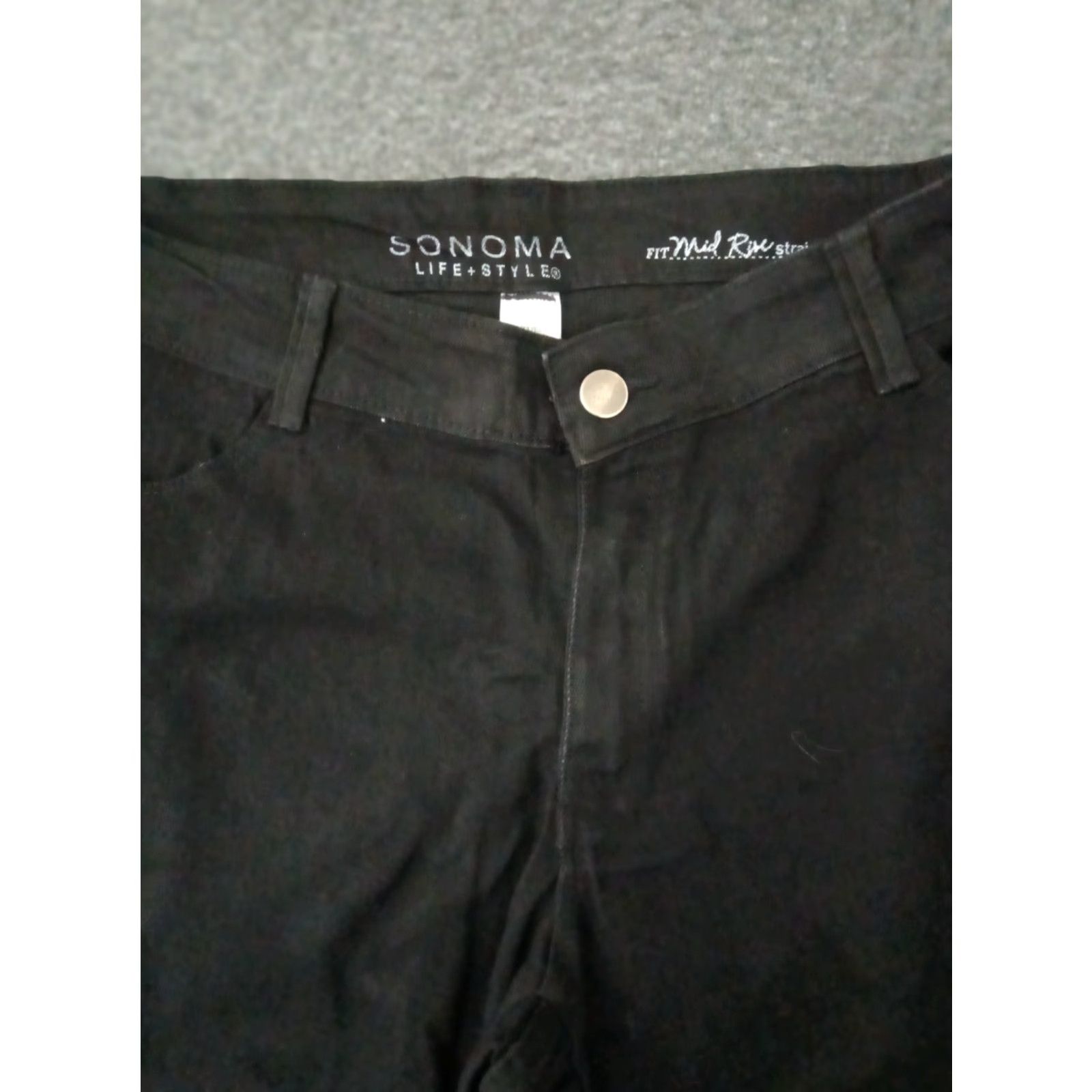 Vintage Sonoma Jeans Shorts Bermuda Black 14 High Rise Regular Slim Bermuda City College Womens Size 24" / US 00 / IT 34 - 3 Thumbnail