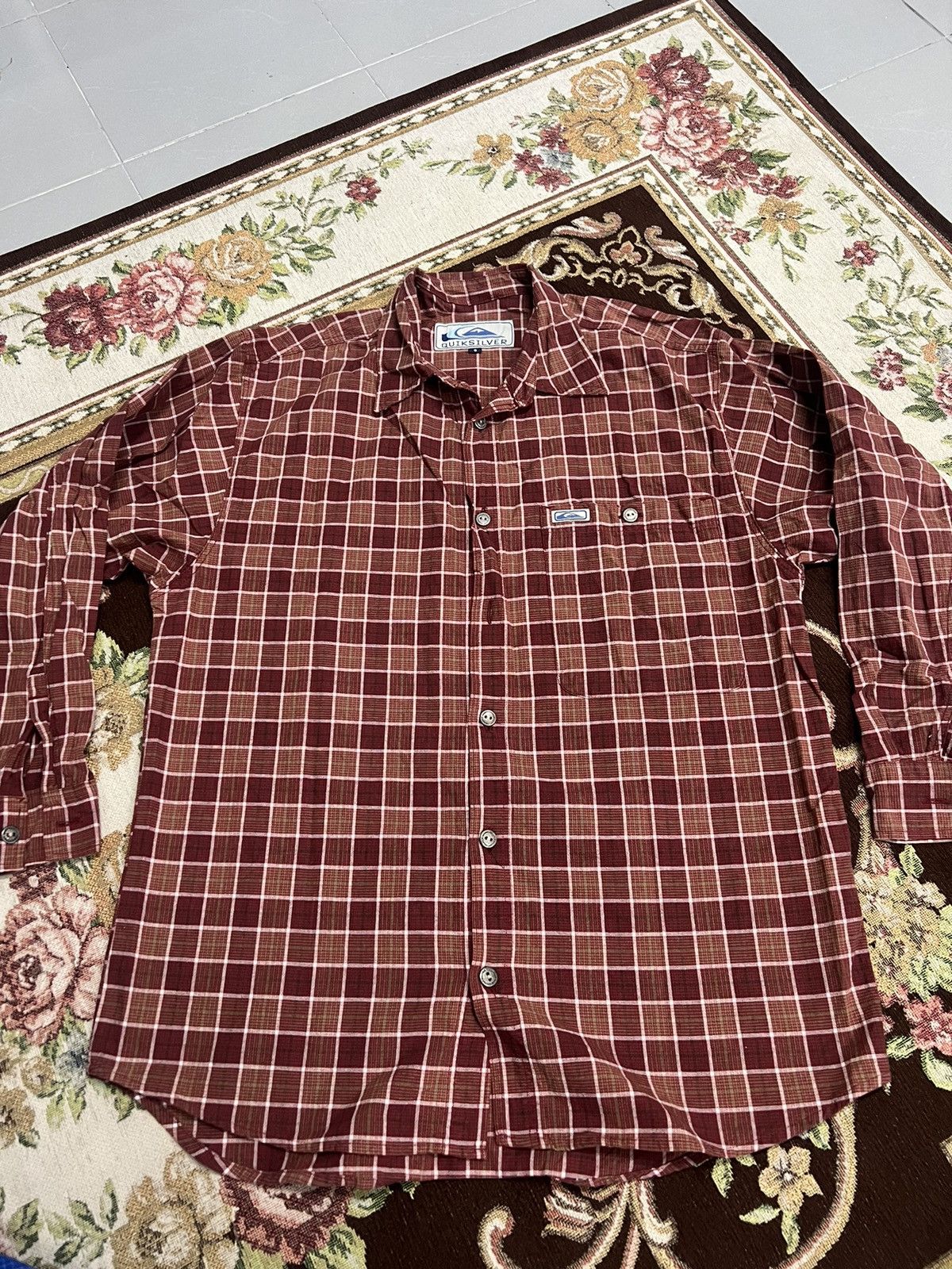 Quicksilver × Vintage vintage Quicksilver - buttons up long sleeve shirt Size US S / EU 44-46 / 1 - 1 Thumbnail