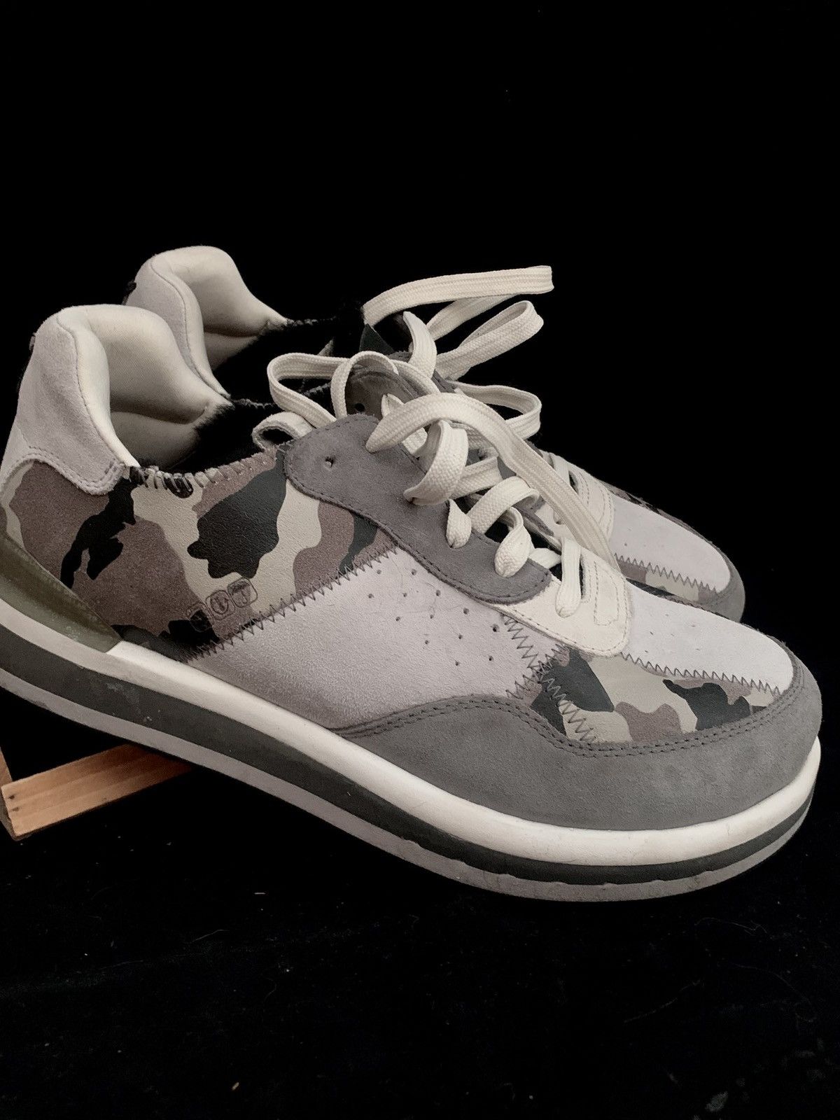 Deckers X-Lab KO-Z Sport Gray Camo Fur Line Suede Shoes