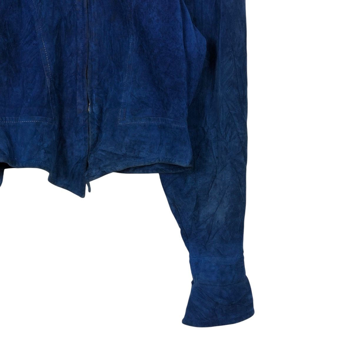Charles Jourdan 🔥VINTAGE CROPPED SUEDE LEATHER JACKET CHARLES JOURDAN PARIS Size M / US 6-8 / IT 42-44 - 7 Thumbnail