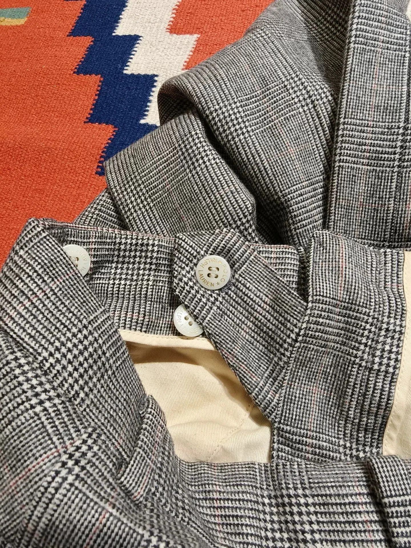 Polo Ralph Lauren Vintage Polo Ralph Lauren Wool Houndstooth Pants. Size US 32 / EU 48 - 7 Thumbnail